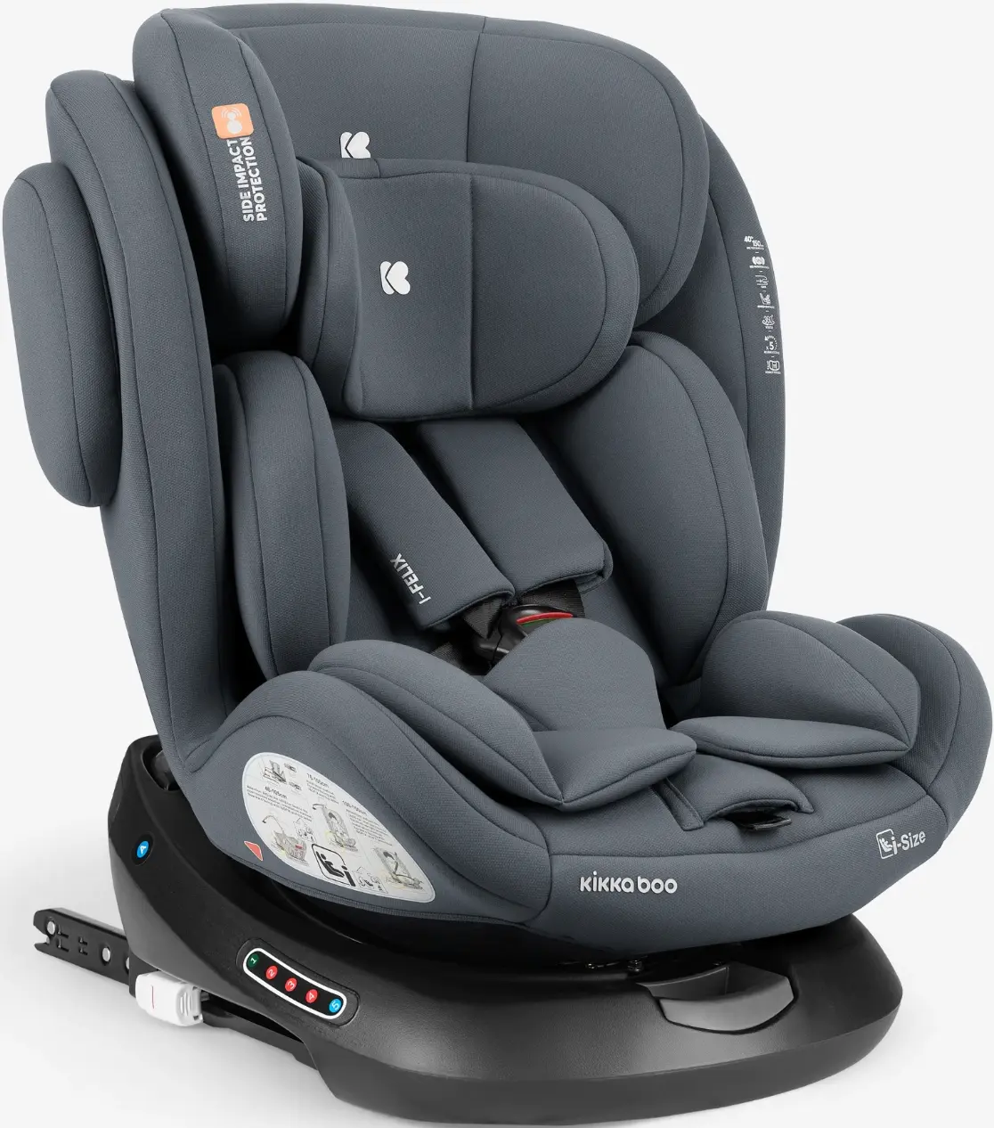 Scaun auto Kikka Boo i-Felix i-Size (Dark Grey) - 2