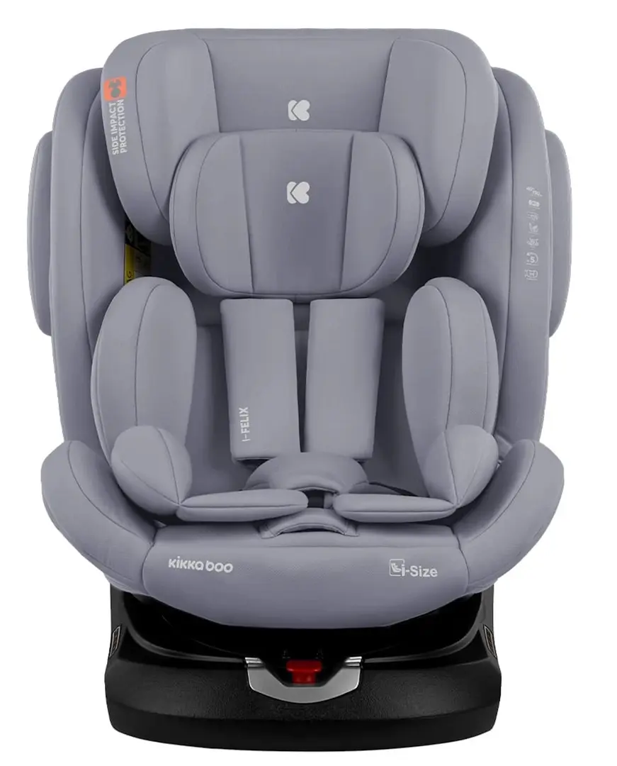 Scaun auto Kikka Boo i-Felix i-Size Isofix (Light Grey)