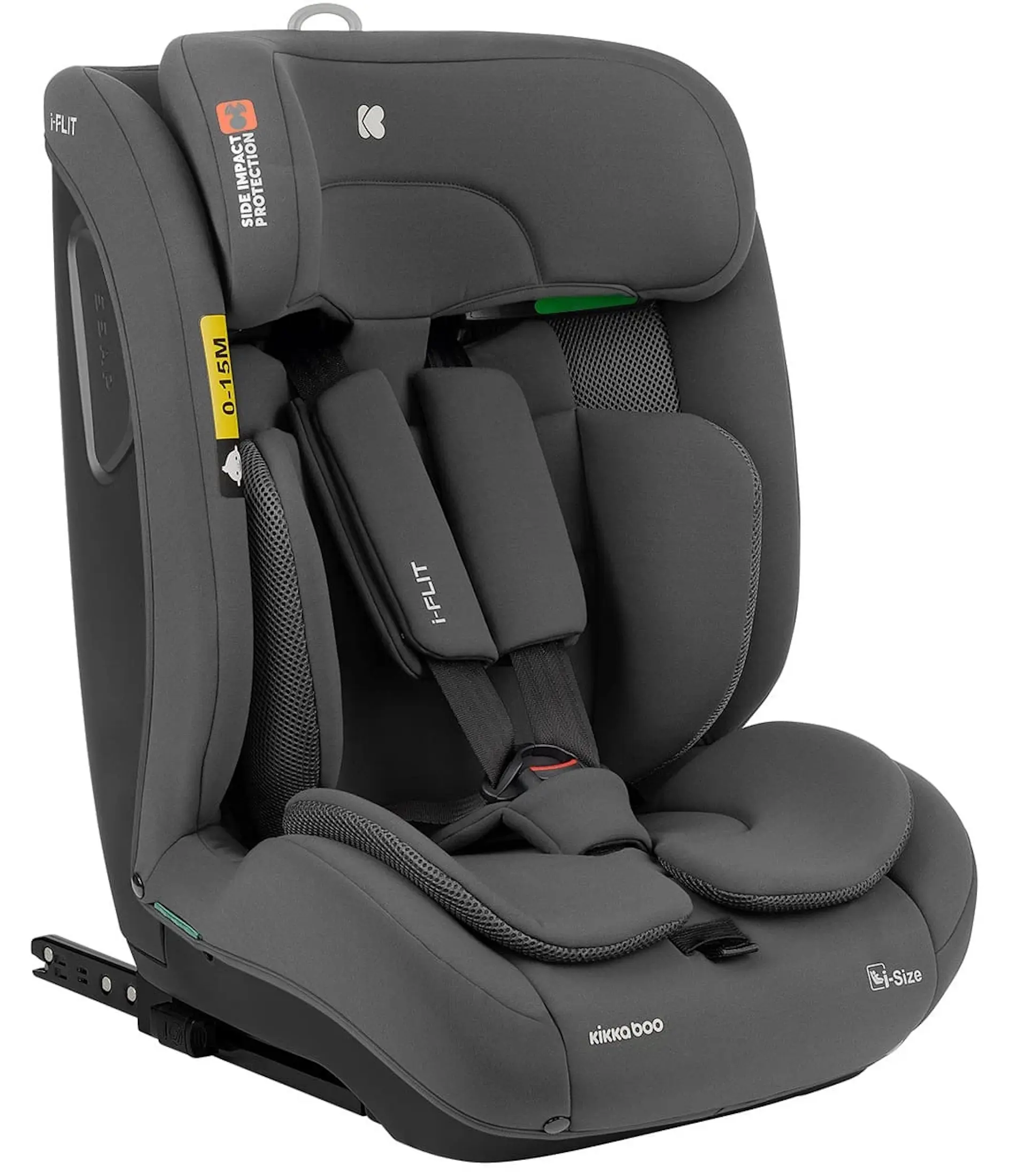 Scaun auto Kikka Boo i-Flit i-Size Isofix (Dark Grey) - 2