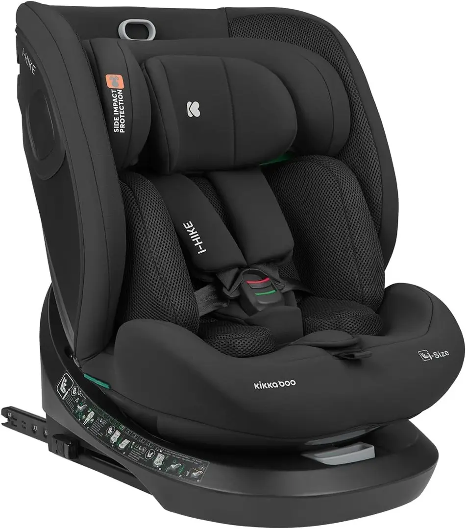 Scaun auto Kikka Boo i-Hike i-Size (Black)
