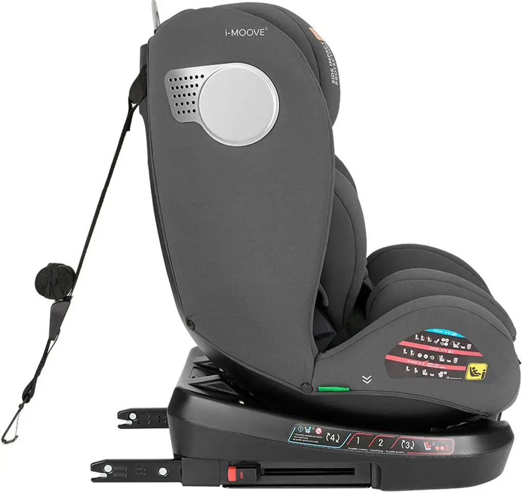 Scaun auto Kikka Boo i-Moove 2 (Dark Grey) - 4