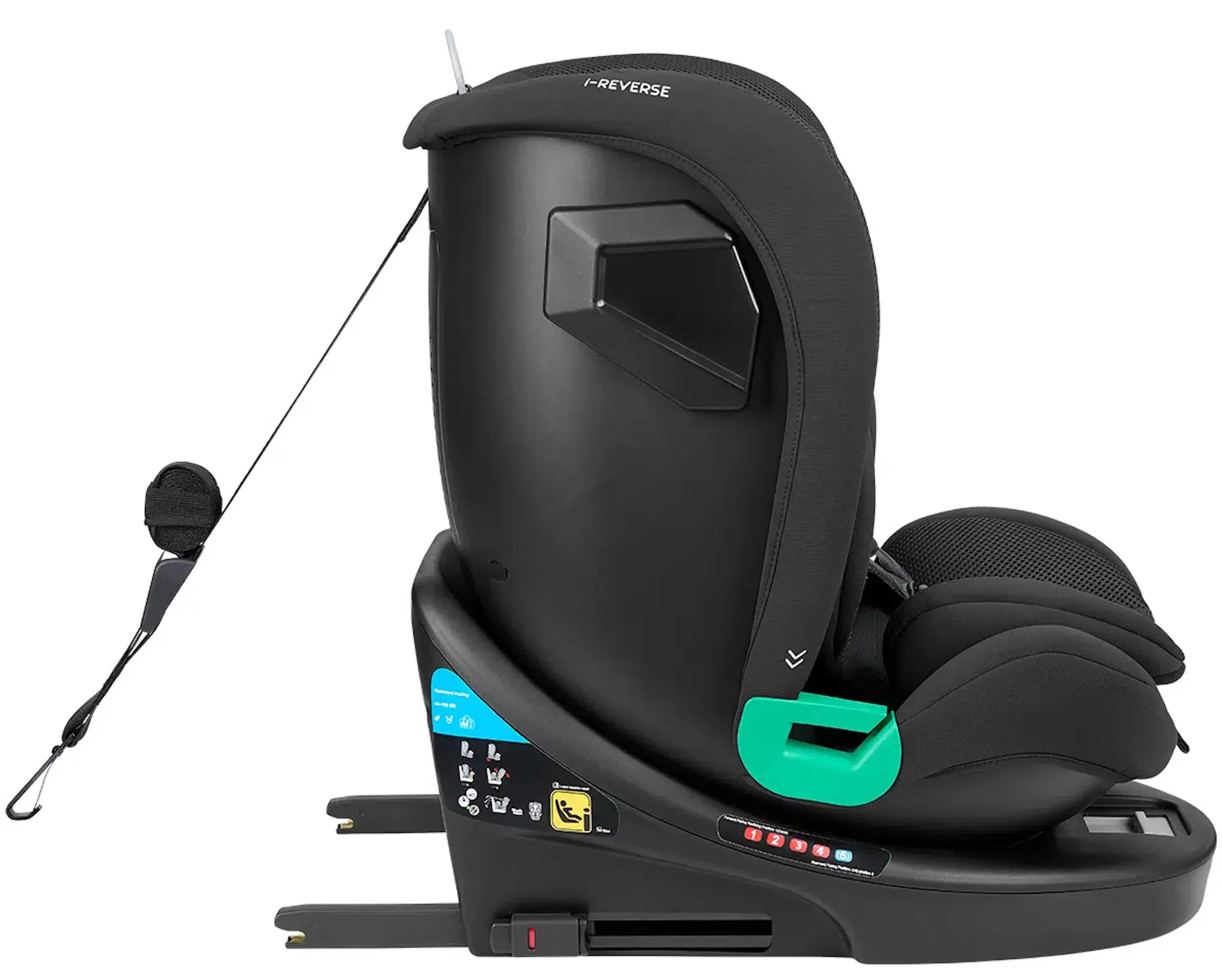 Scaun auto Kikka Boo i-Reverse i-Size (Black)