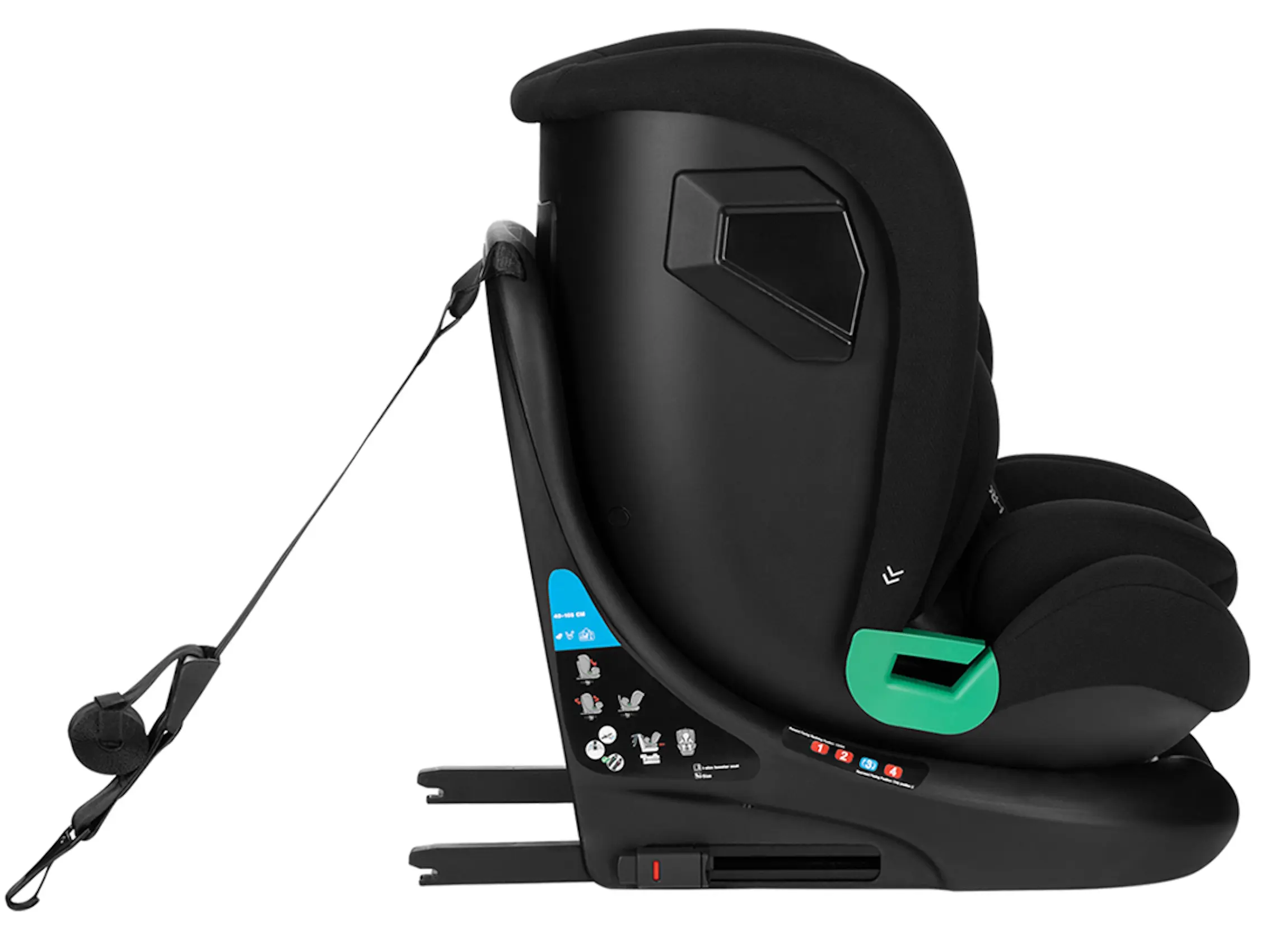 Автокресло Kikka Boo i-Roll i-Size (Black) - 4