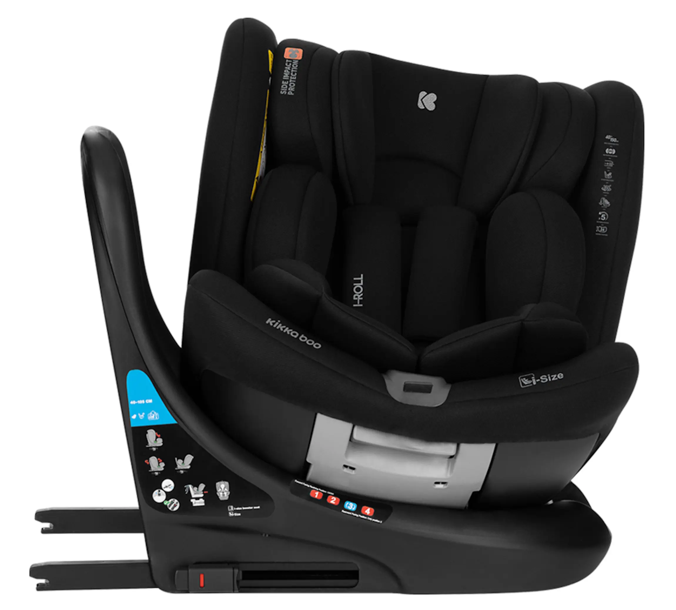 Автокресло Kikka Boo i-Roll i-Size (Black) - 5
