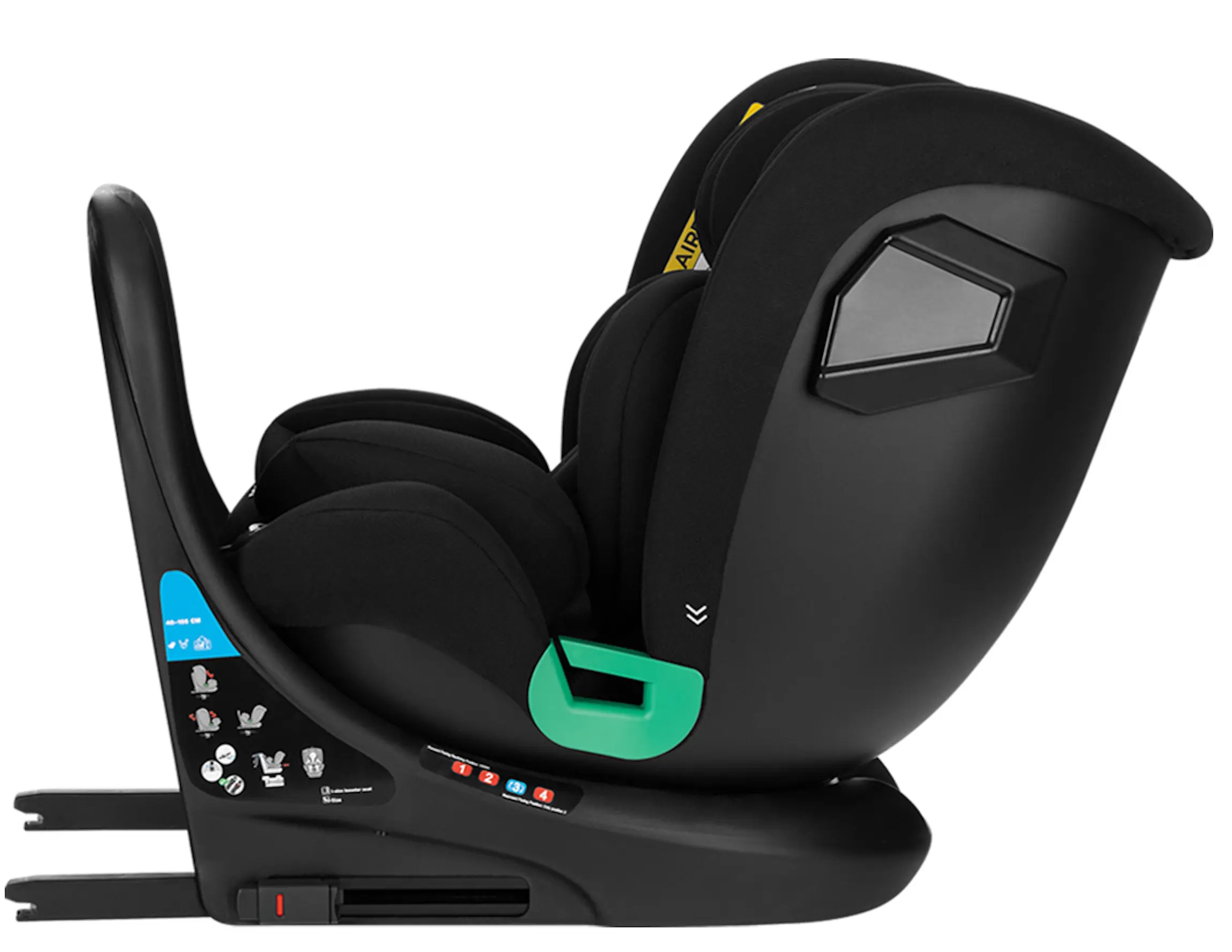 Автокресло Kikka Boo i-Roll i-Size (Black) - 6