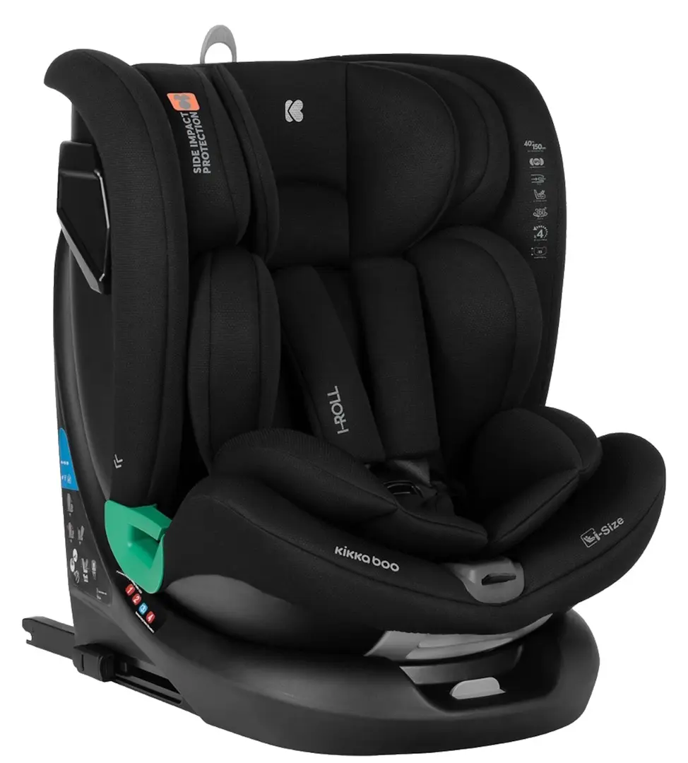 Автокресло Kikka Boo i-Roll i-Size (Black)