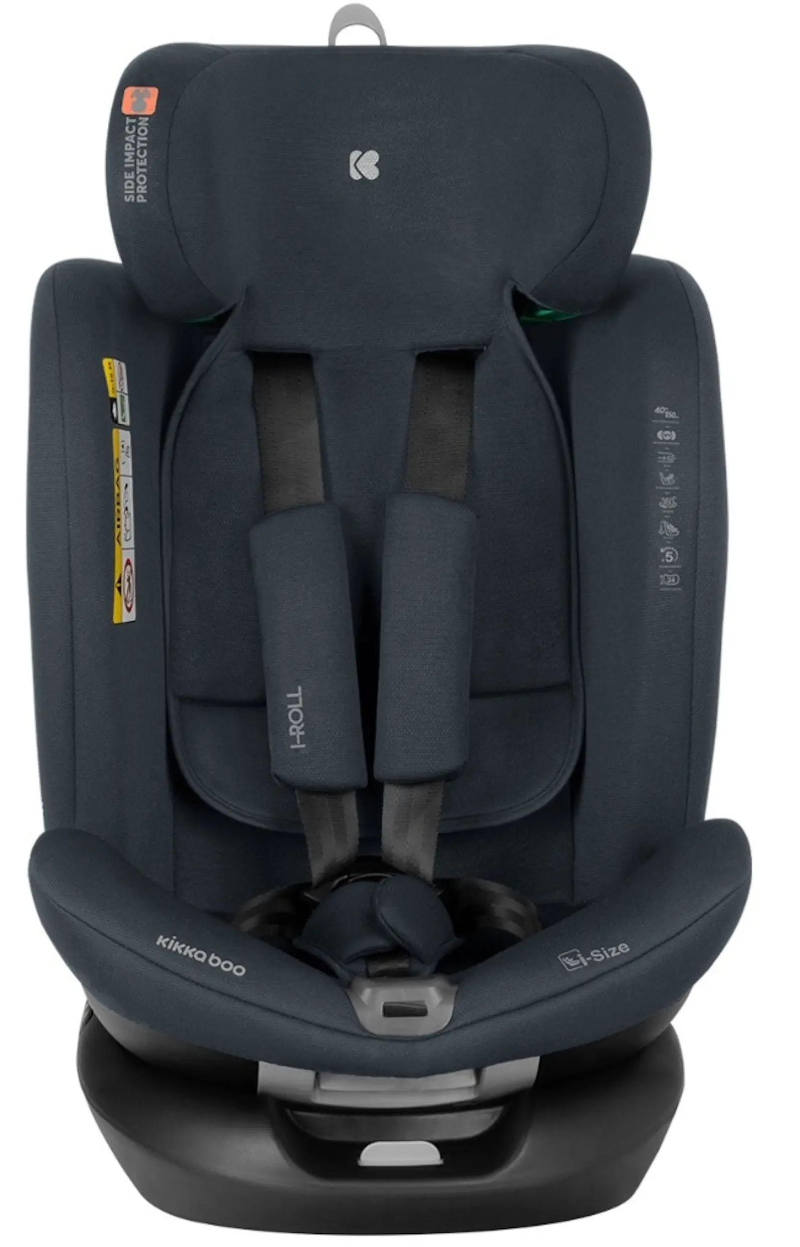 Автокресло Kikka Boo i-Roll i-Size (Dark Grey) - 3