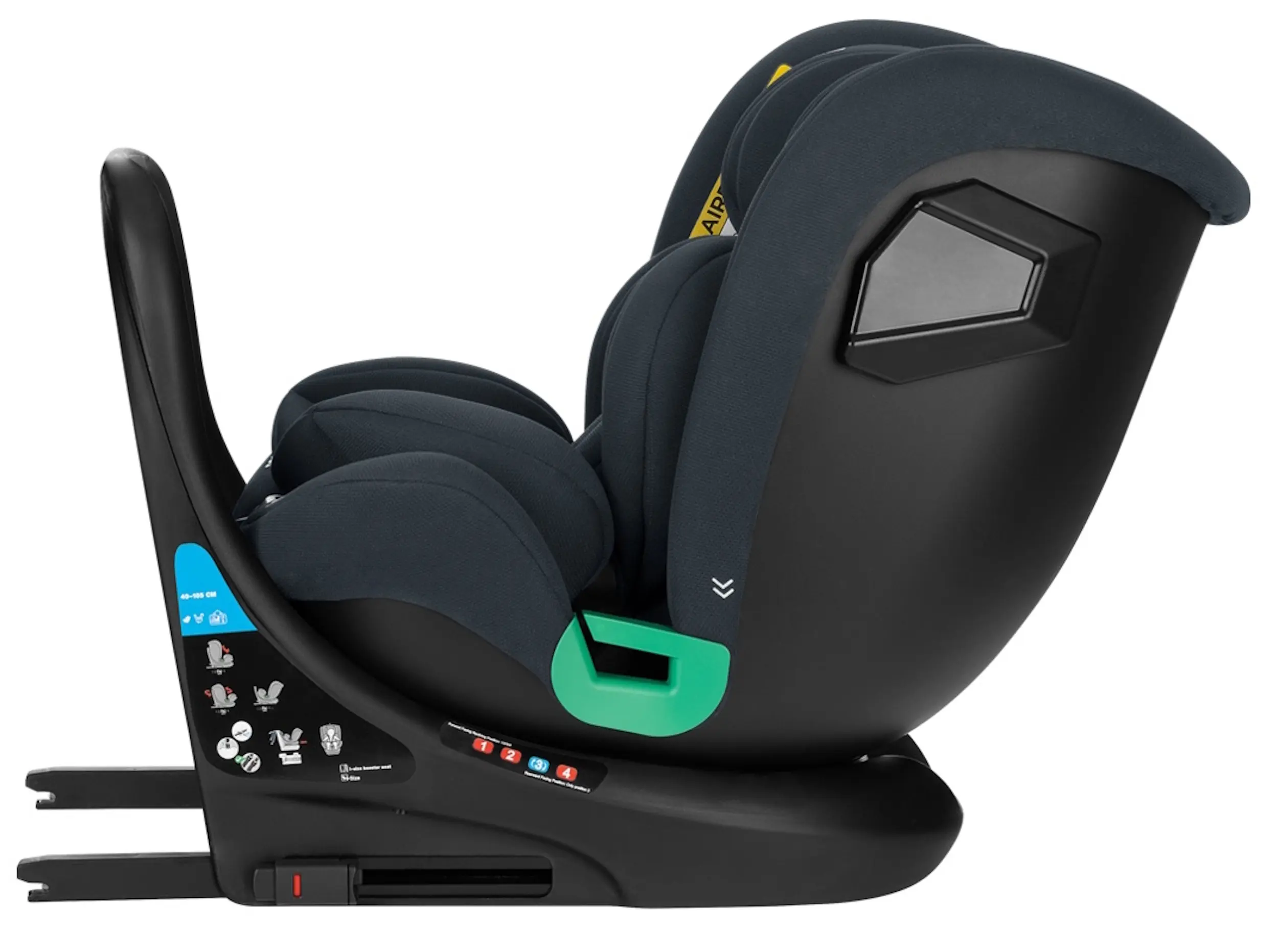 Автокресло Kikka Boo i-Roll i-Size (Dark Grey) - 8