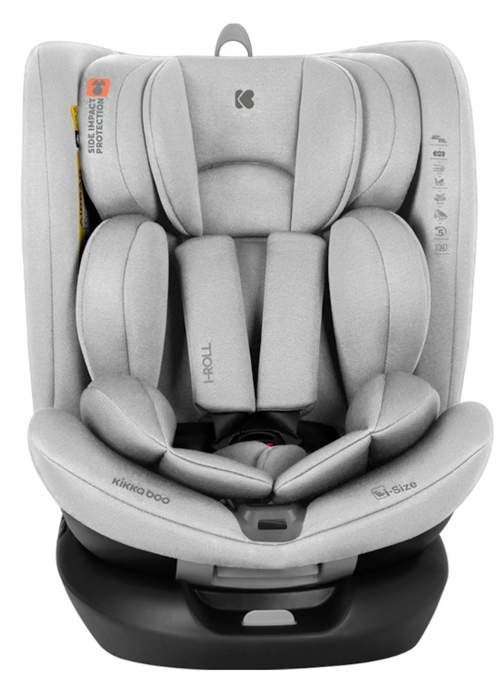 Scaun auto Kikka Boo i-Roll i-Size (Light Grey) - 2