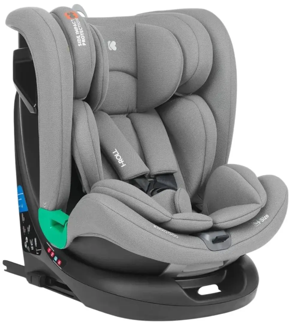 Scaun auto Kikka Boo i-Roll i-Size (Light Grey)