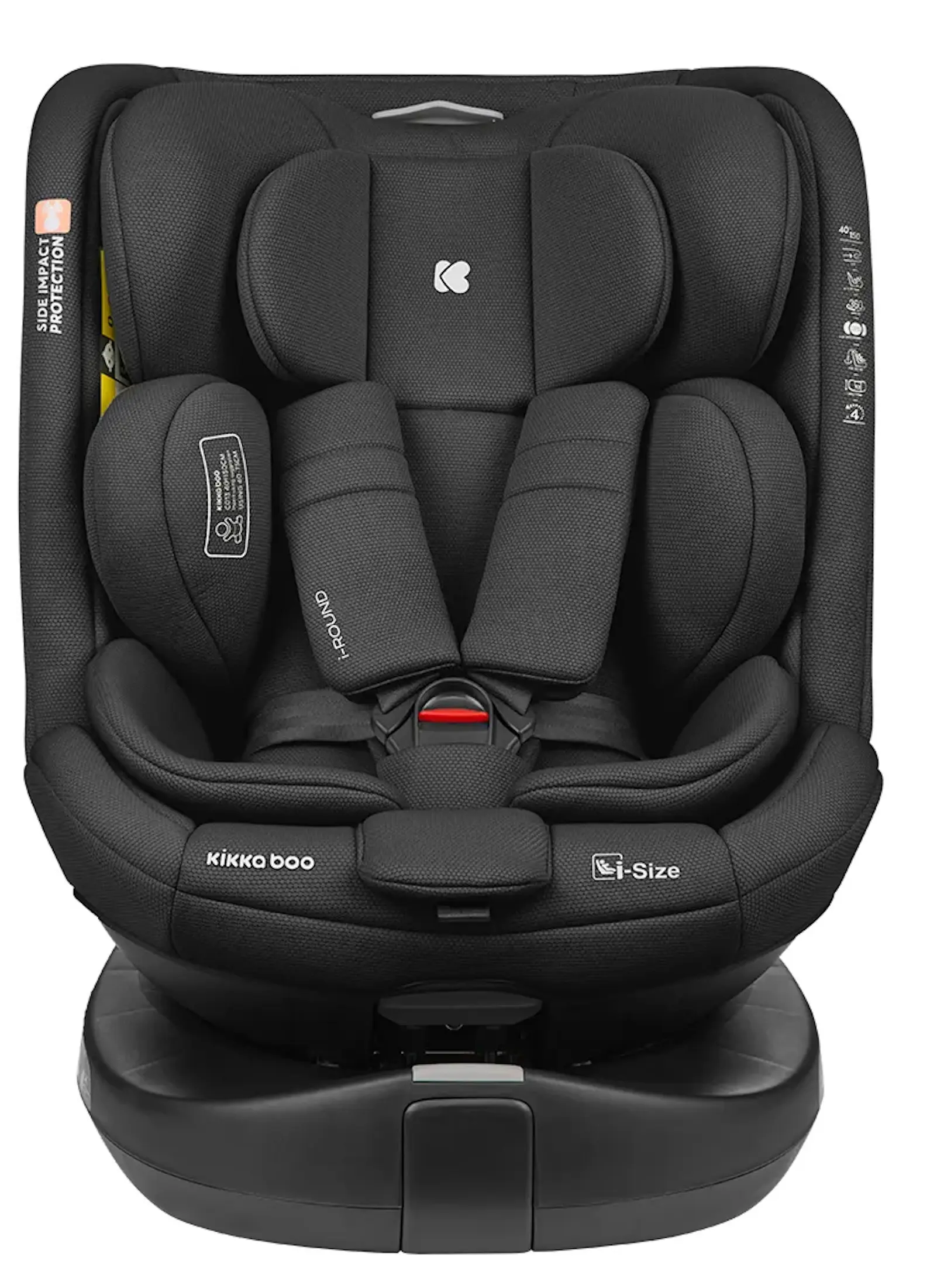 Scaun auto Kikka Boo i-Round i-Size (Black) - 2