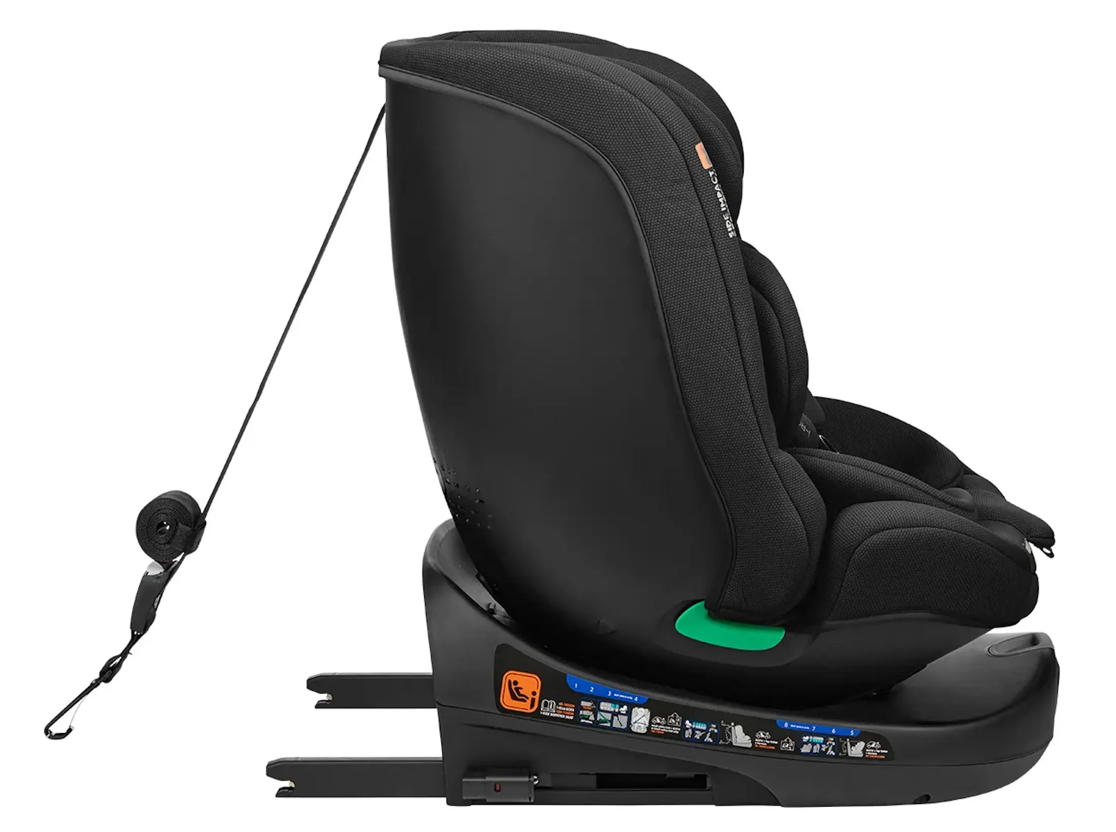 Scaun auto Kikka Boo i-Round i-Size (Black) - 7