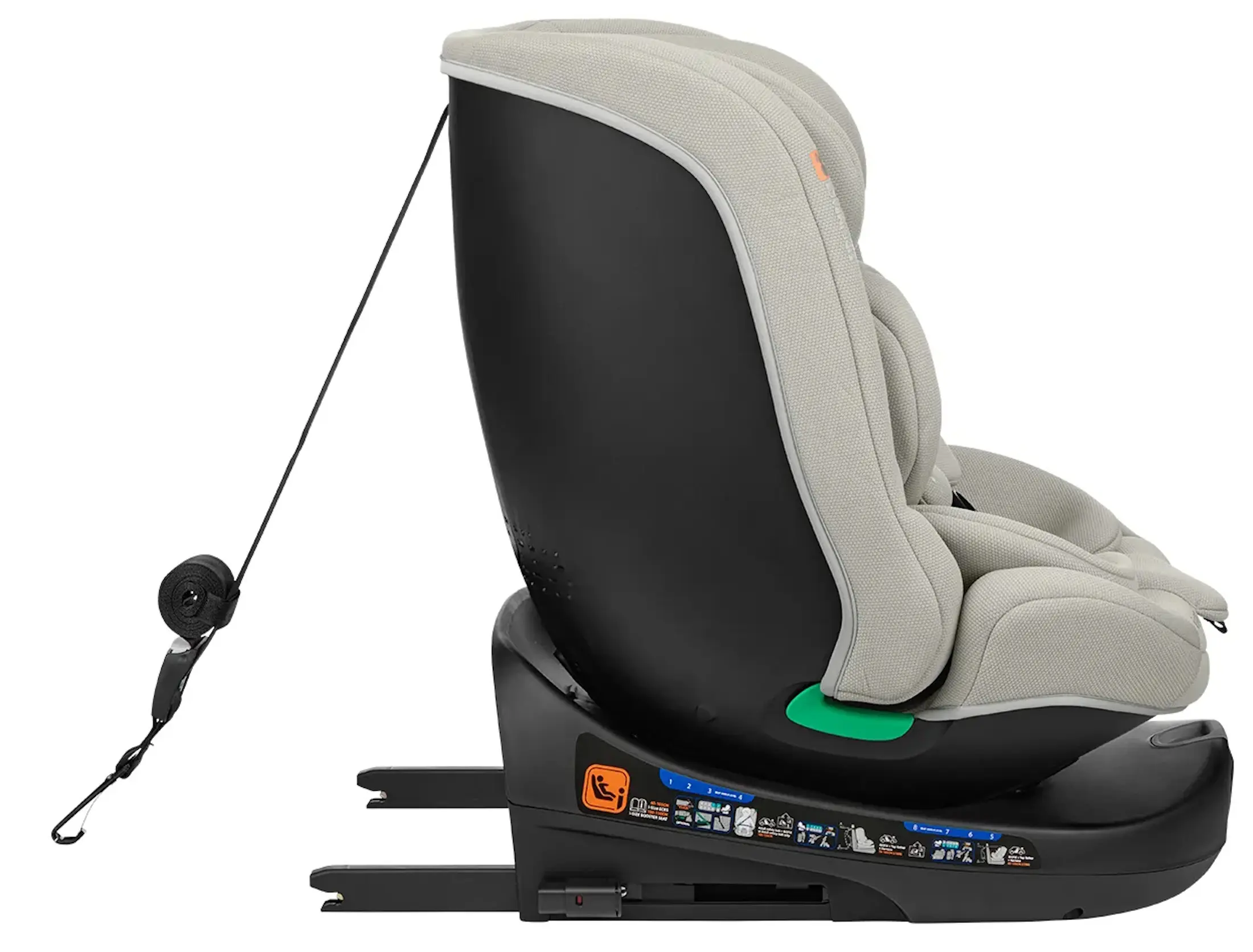 Автокресло Kikka Boo i-Round i-Size (Light Grey) - 6