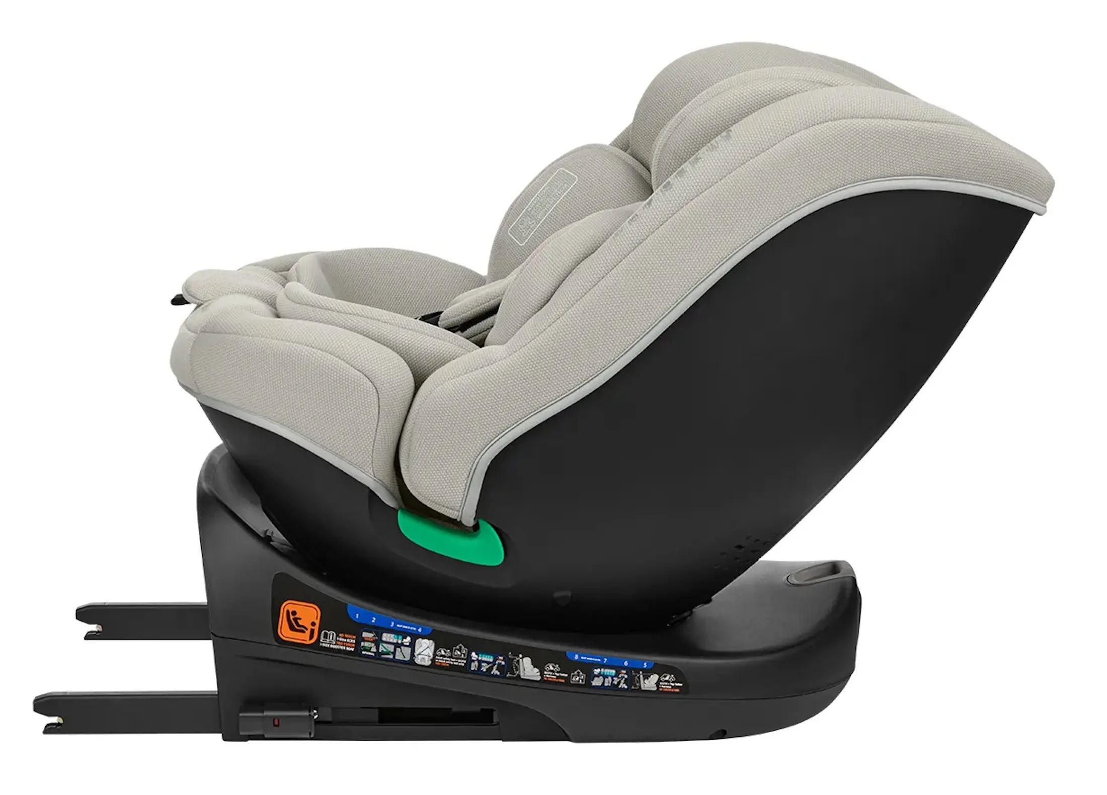 Автокресло Kikka Boo i-Round i-Size (Light Grey) - 7