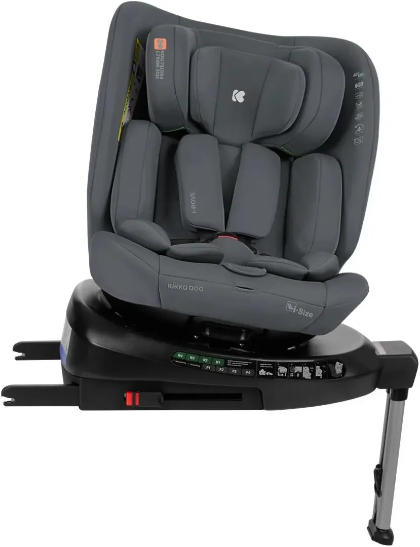Scaun auto Kikka Boo i-Rove i-Size (Dark Grey) - 2