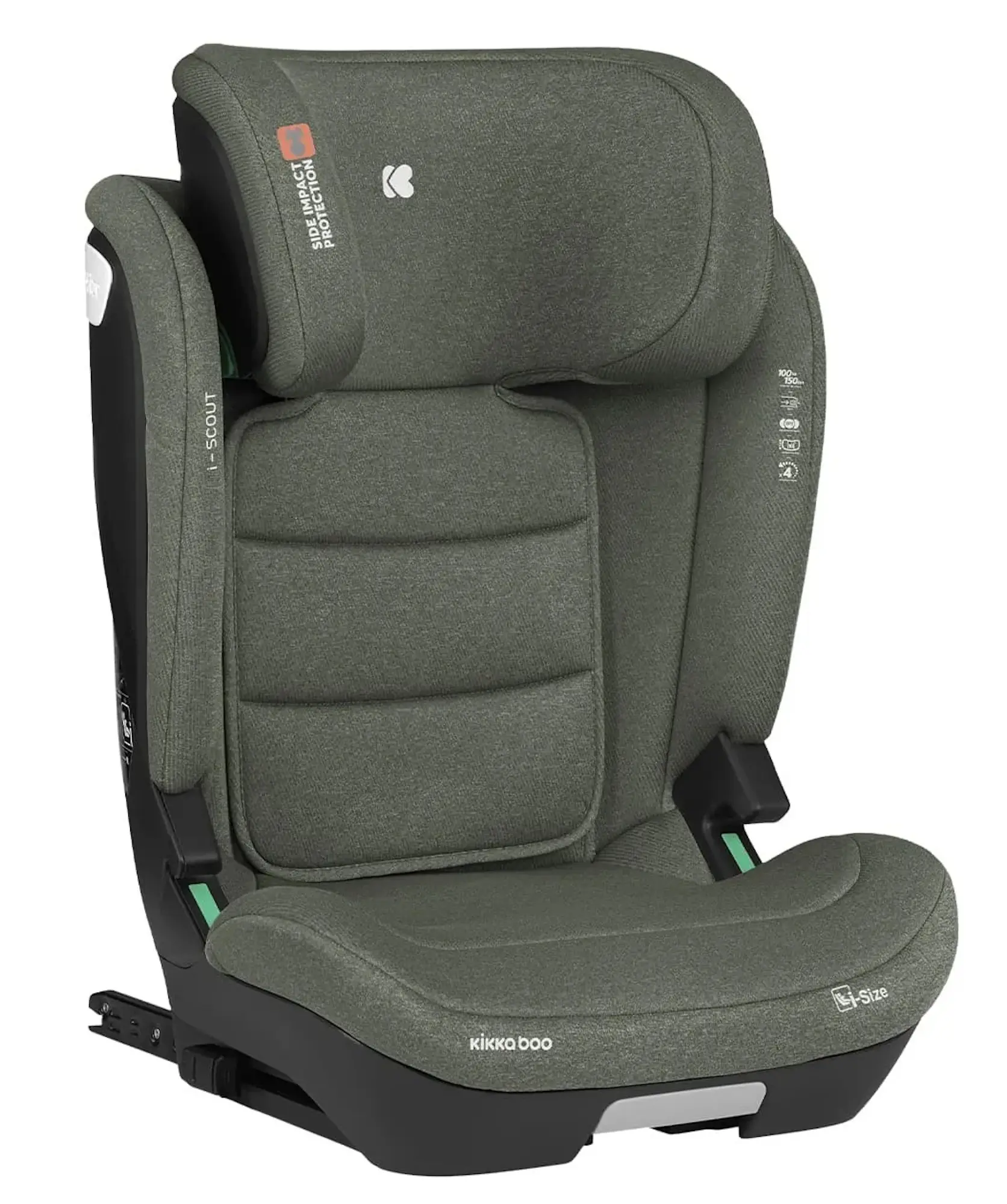 Scaun auto Kikka Boo i-Scout i-Size Isofix (Army Green) - 4