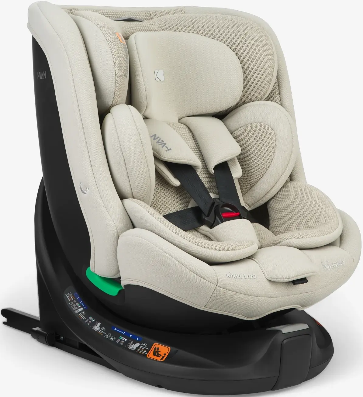 Scaun auto Kikka Boo i-Van i-Size (Light Beige/Black) - 2