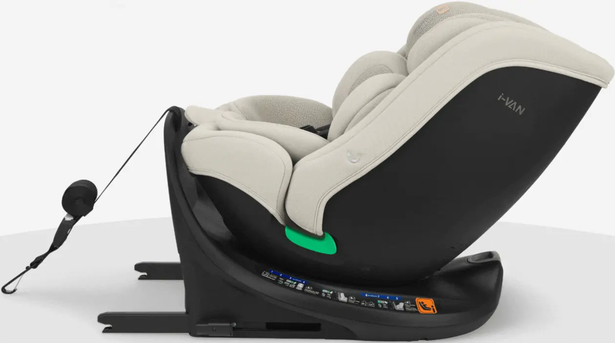 Scaun auto Kikka Boo i-Van i-Size (Light Beige/Black) - 3
