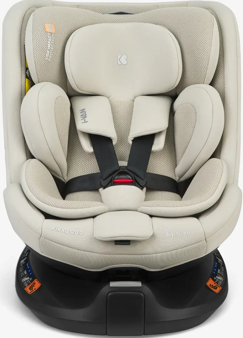 Scaun auto Kikka Boo i-Van i-Size (Light Beige/Black)