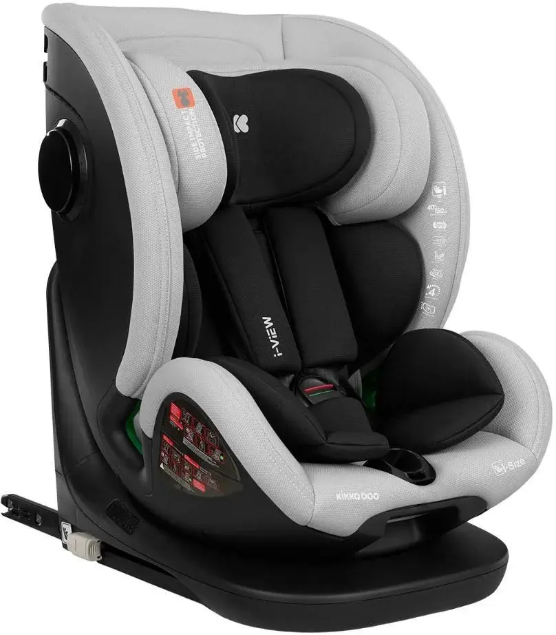 Scaun auto Kikka Boo i-View i-Size (Light Grey)