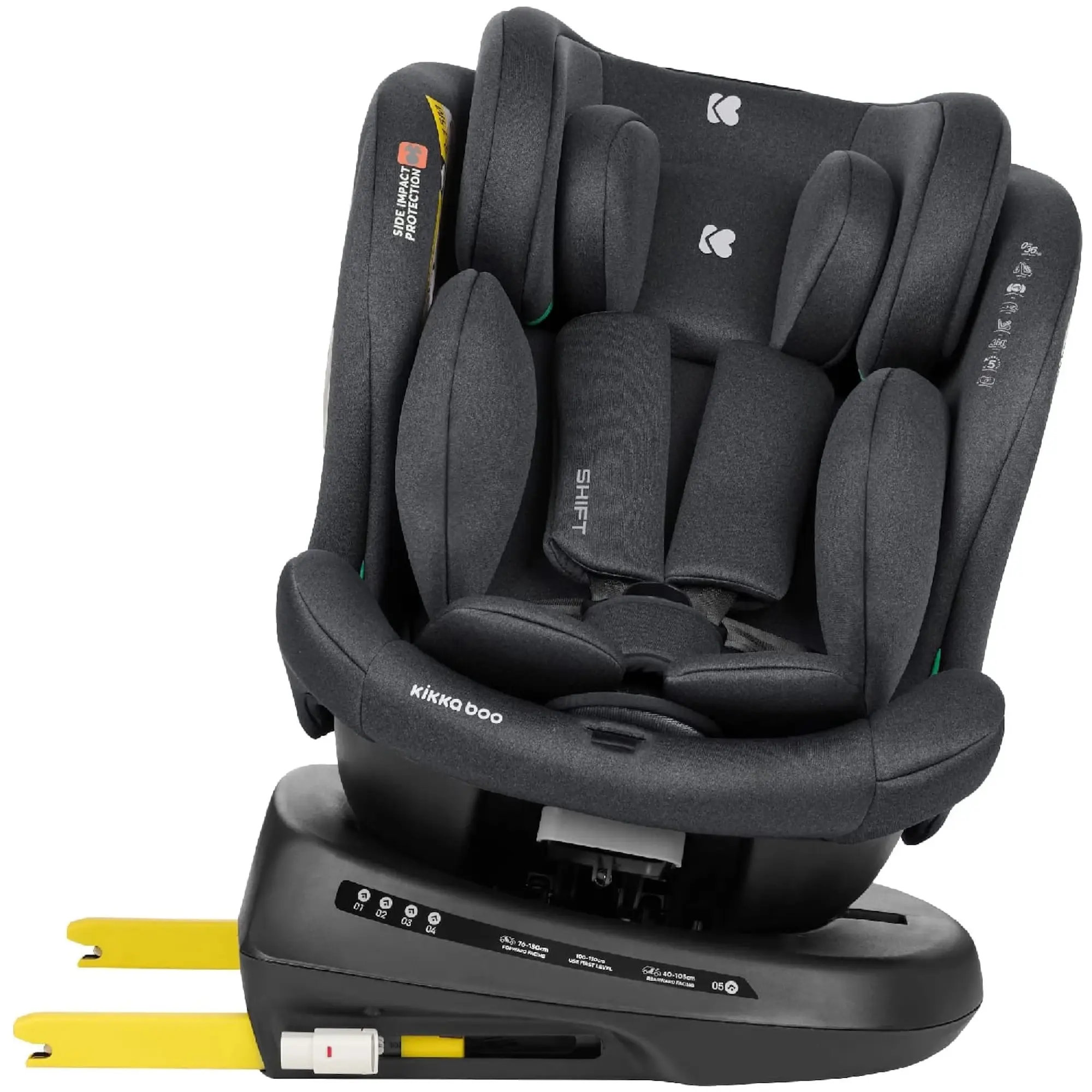 Scaun auto Kikka Boo Shift Isofix (Dark Grey)
