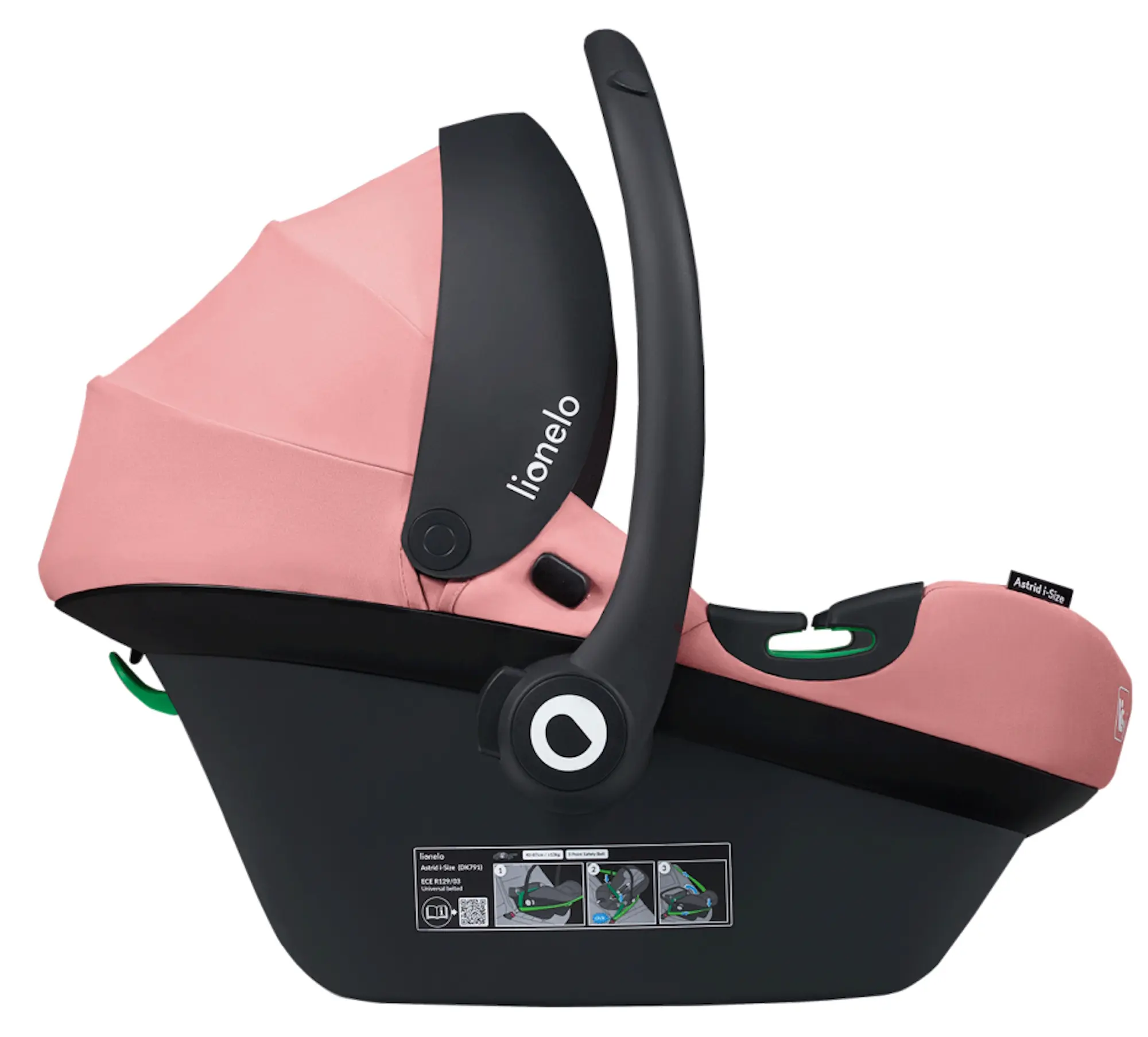 Scaun auto Lionelo Astrid i-Size (Pink Coral)