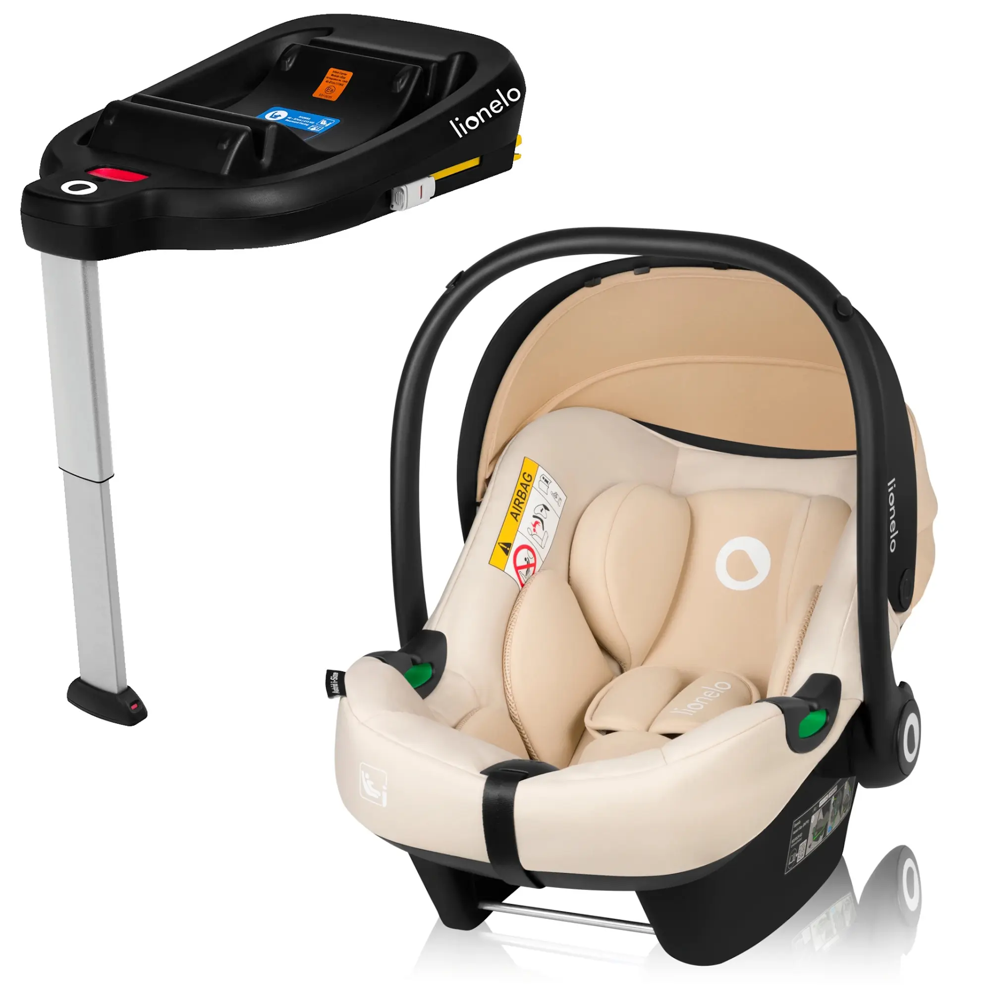 Scaun auto Lionelo Astrid i-Size Set (Beige Sand)
