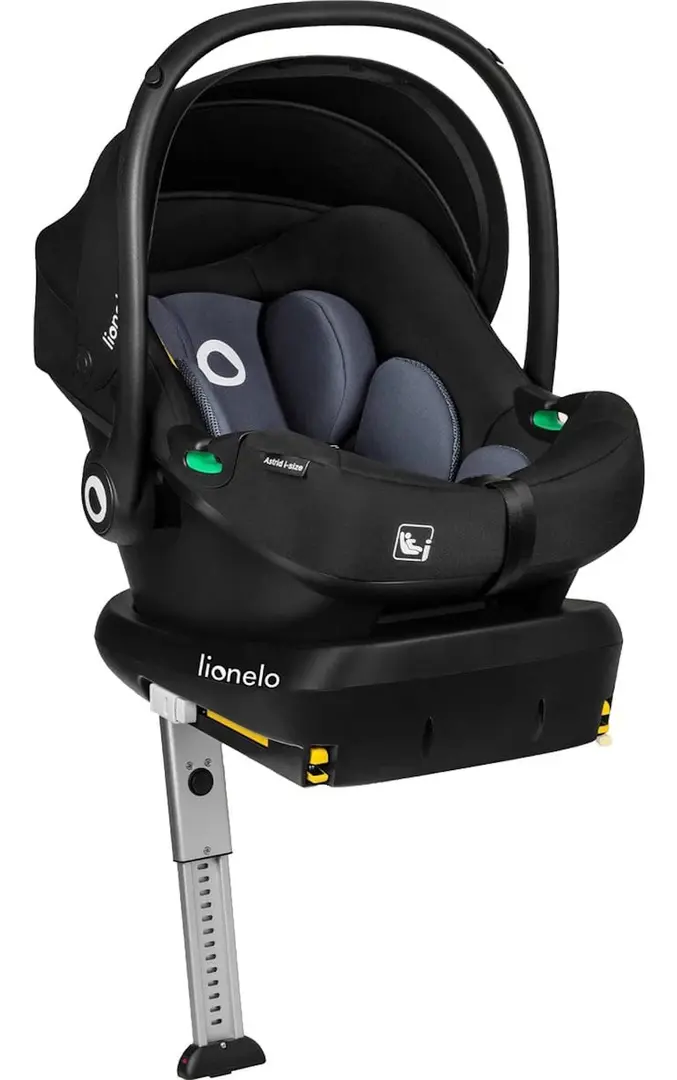 Scaun auto Lionelo Astrid i-Size Set (Black/Grey)