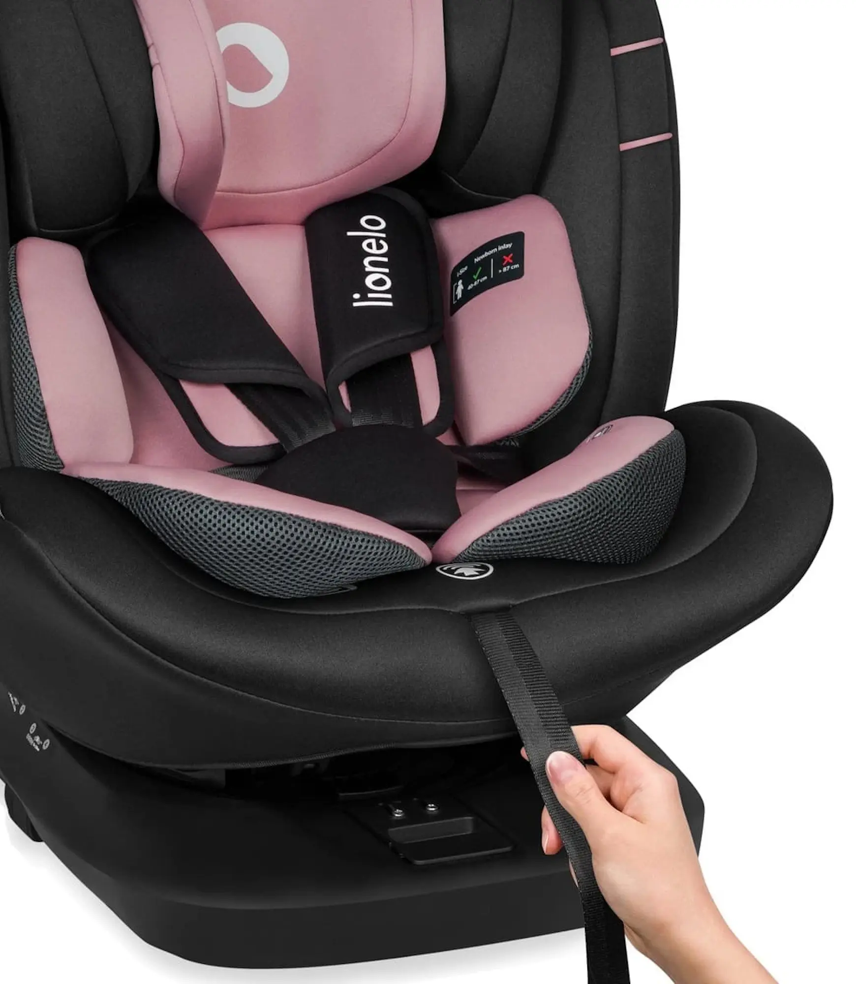 Scaun auto Lionelo Bastiaan i-Size Isofix (Pink Rose)