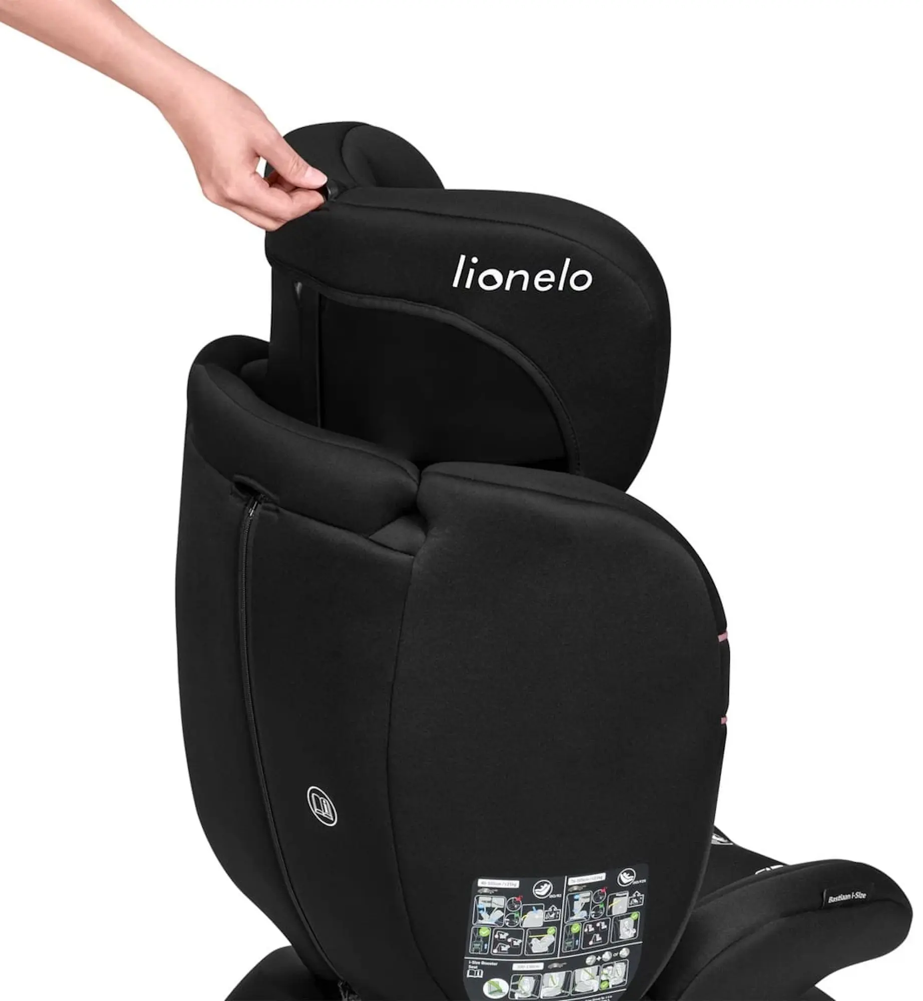 Scaun auto Lionelo Bastiaan i-Size Isofix (Pink Rose)