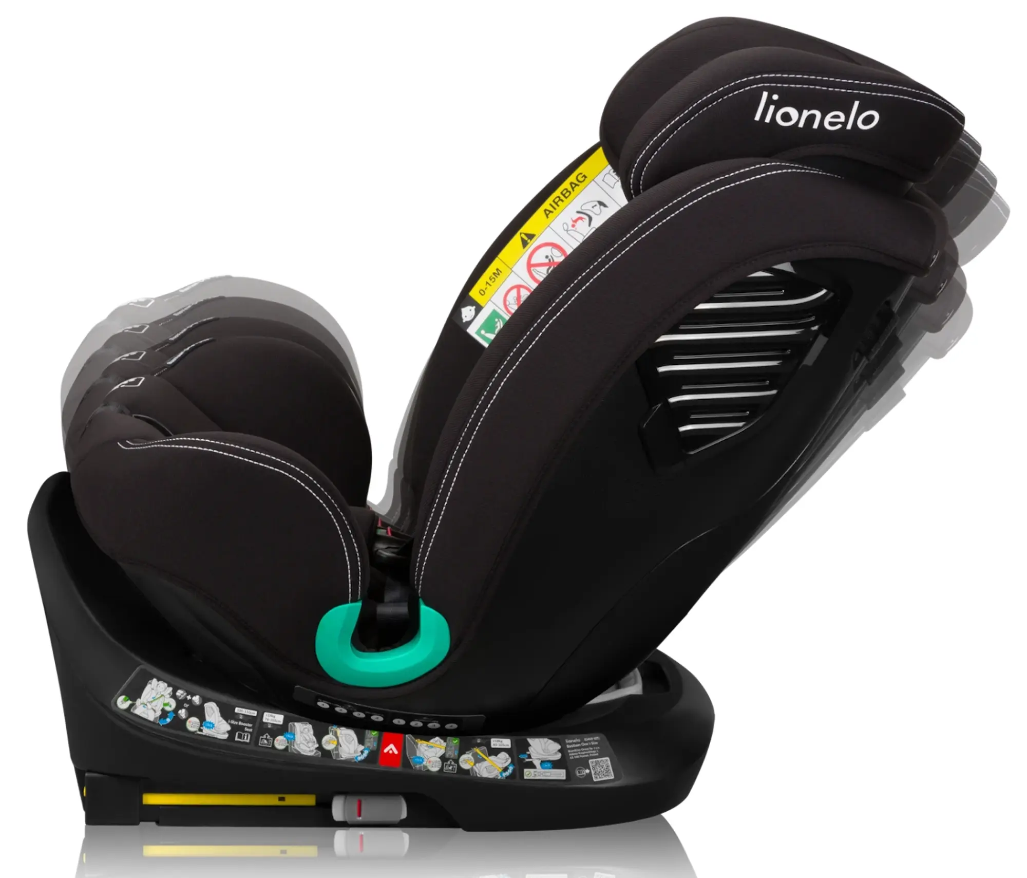 Scaun auto Lionelo Bastiaan One i-Size Isofix (Black Carbon)
