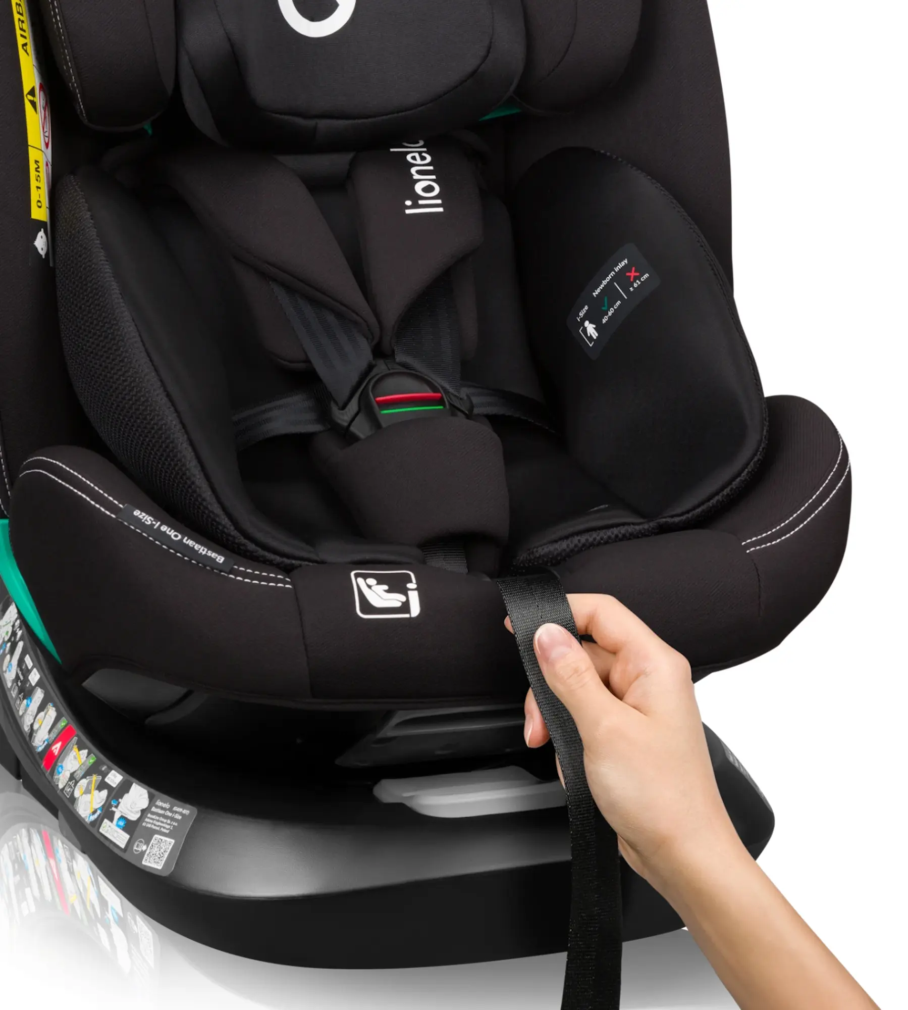 Scaun auto Lionelo Bastiaan One i-Size Isofix (Black Carbon)
