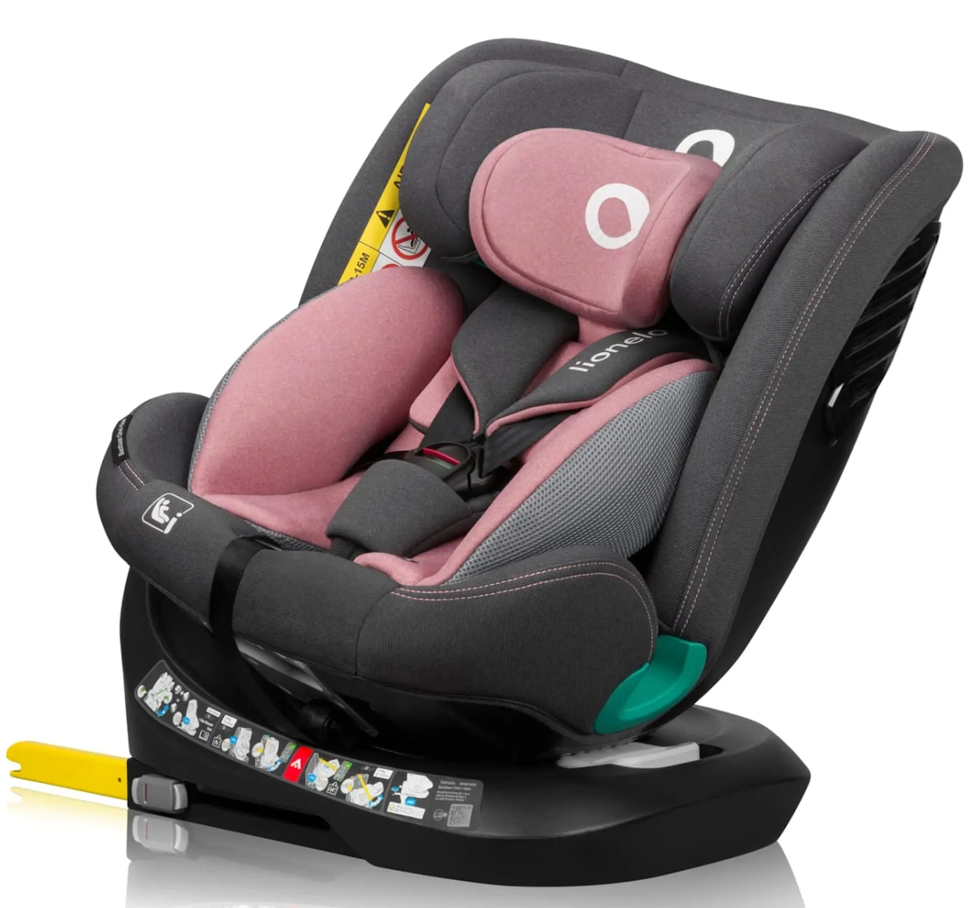 Scaun auto Lionelo Bastiaan One i-Size Isofix (Pink Rose)