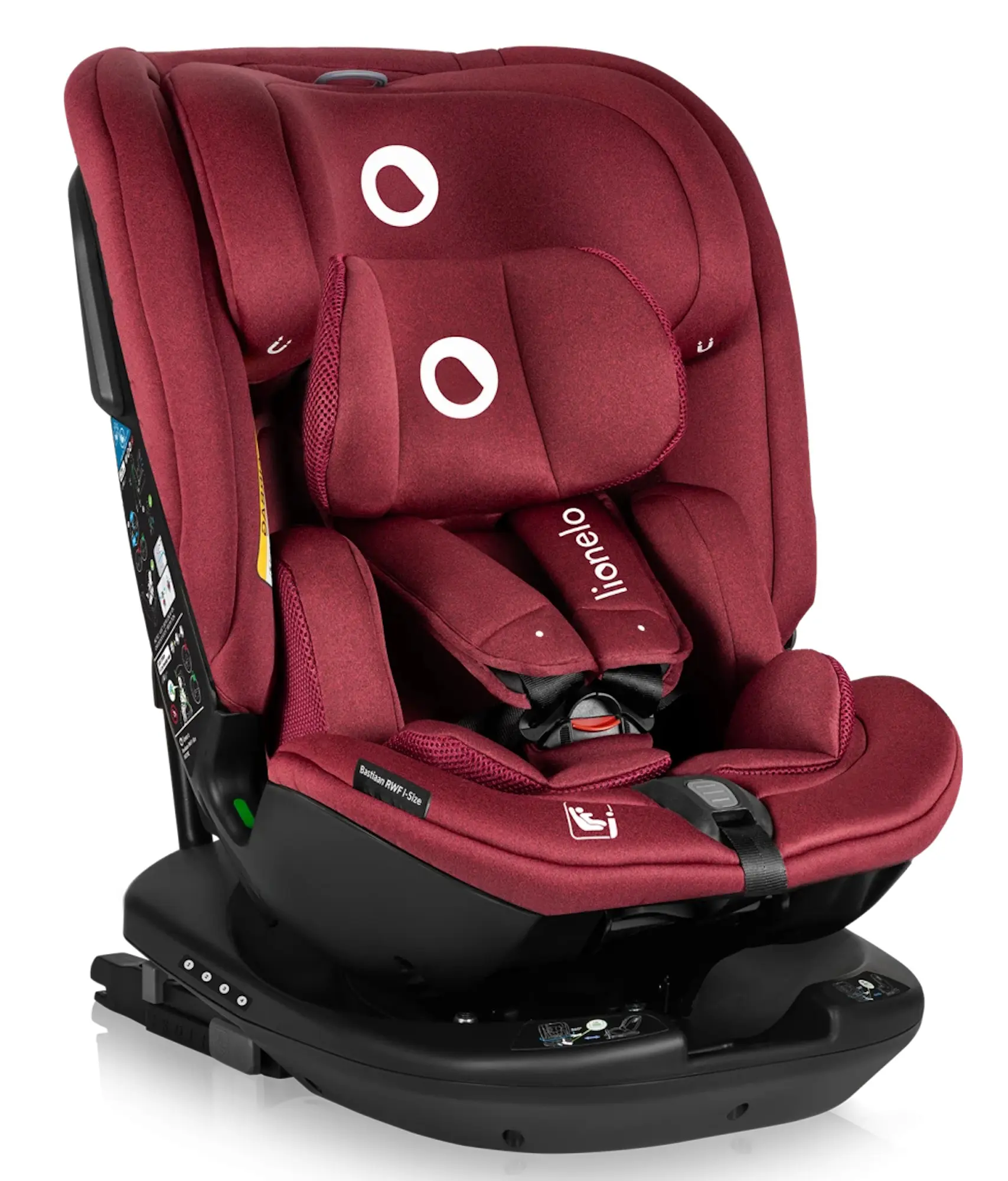 Scaun auto Lionelo Bastiaan RWF i-Size Isofix (Red Burgundy)