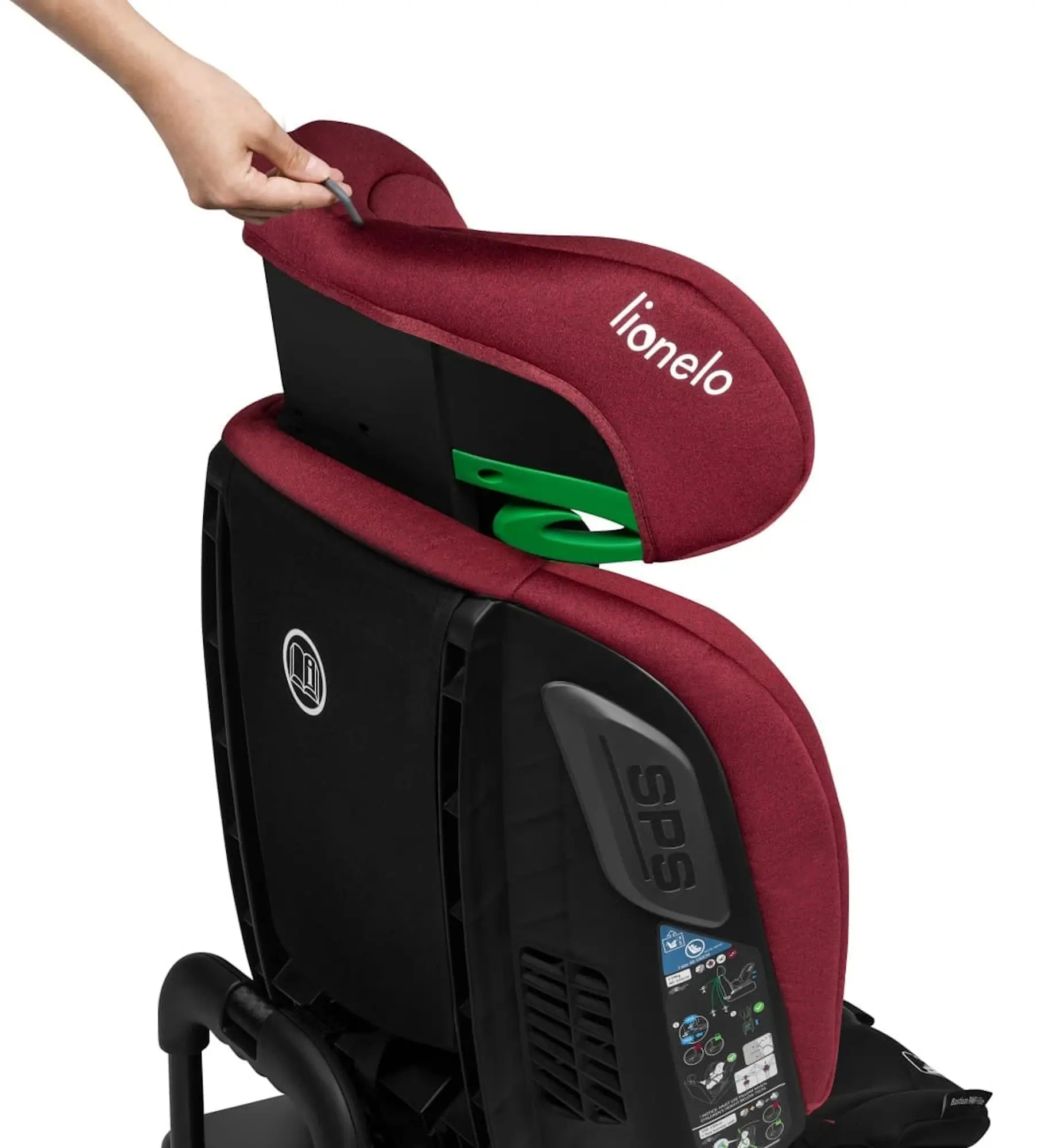 Scaun auto Lionelo Bastiaan RWF i-Size Isofix (Red Burgundy)