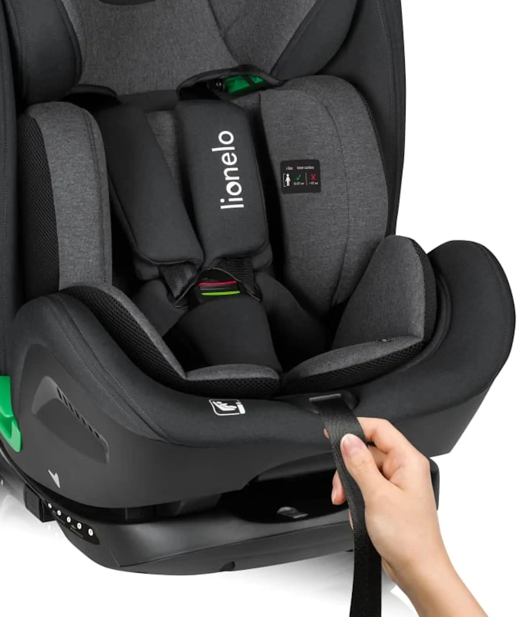 Scaun auto Lionelo Harper i-Size Isofix (Black Carbon/Grey)
