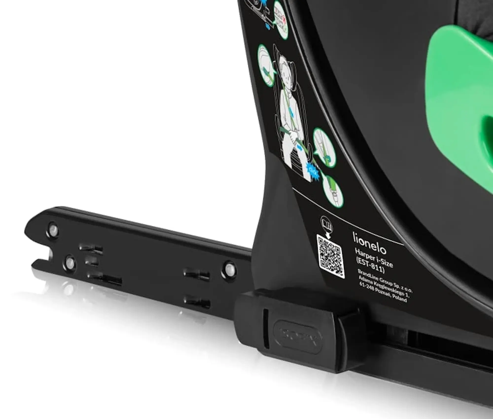 Scaun auto Lionelo Harper i-Size Isofix (Black Carbon/Grey)