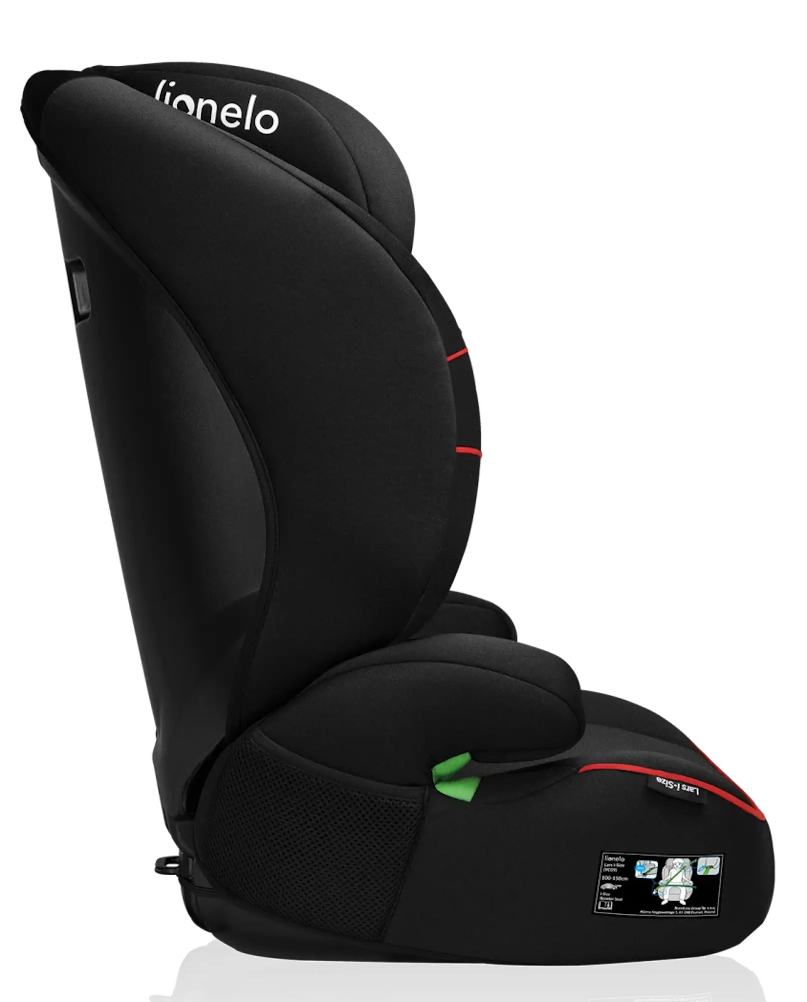 Автокресло Lionelo Lars i-Size (Sporty Black/Red) - 5