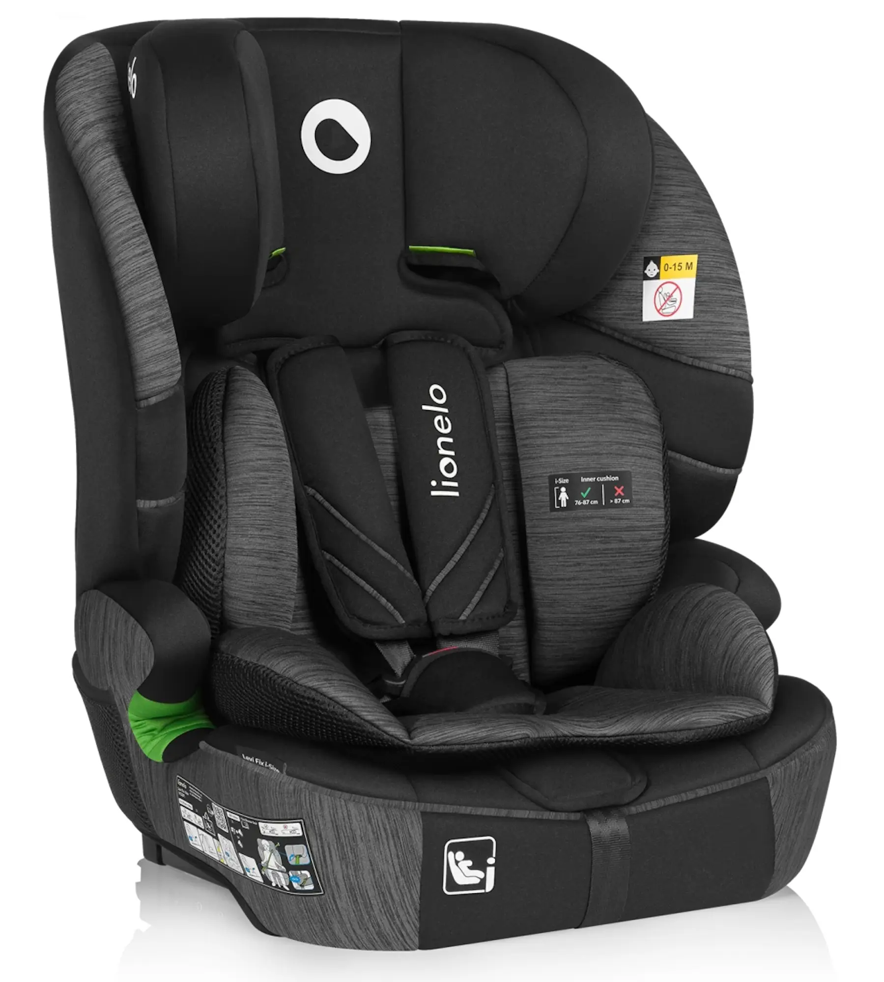 Scaun auto Lionelo Levi Fix i-Size (Grey Stone)