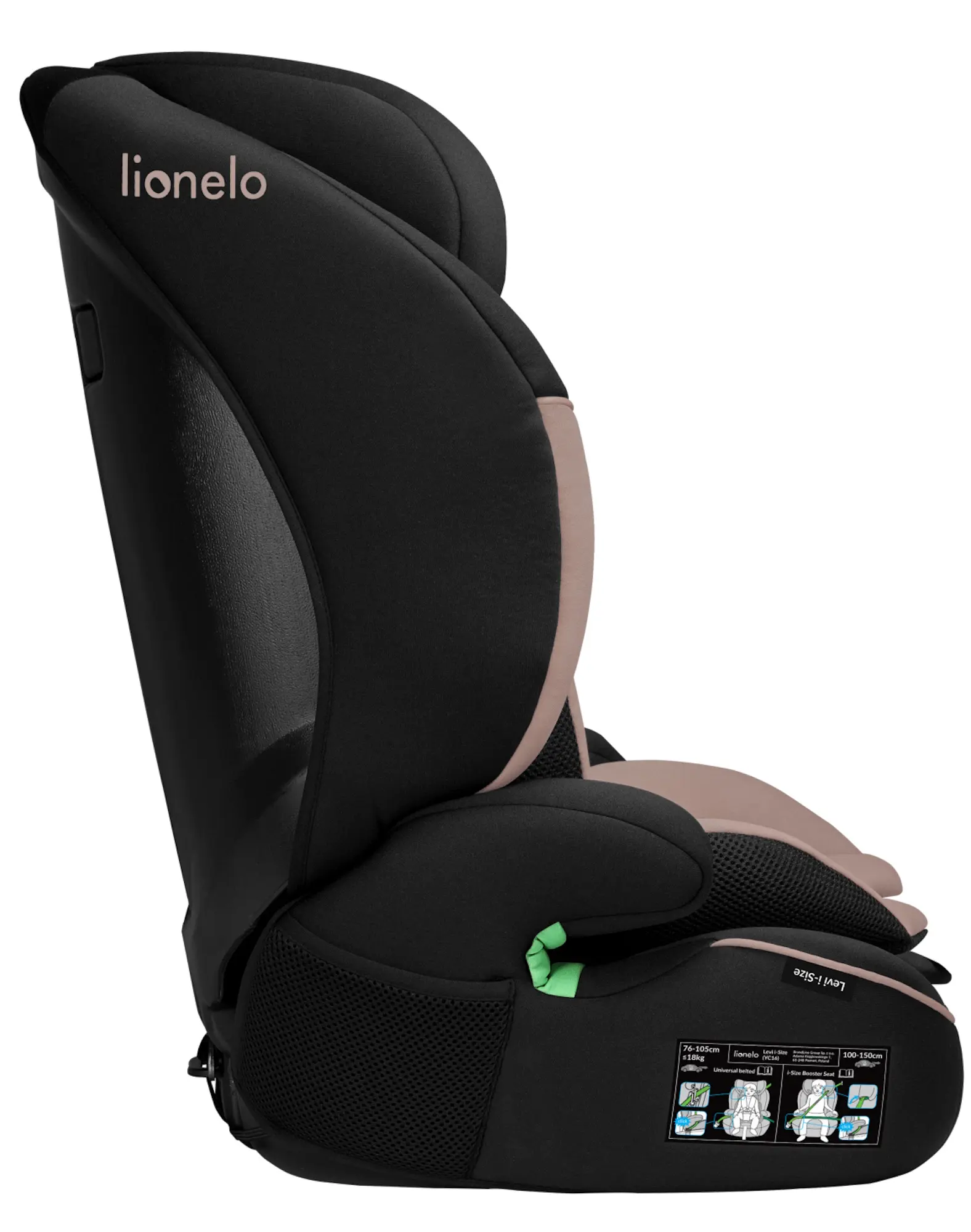 Scaun auto Lionelo Levi i-Size (Beige Latte)