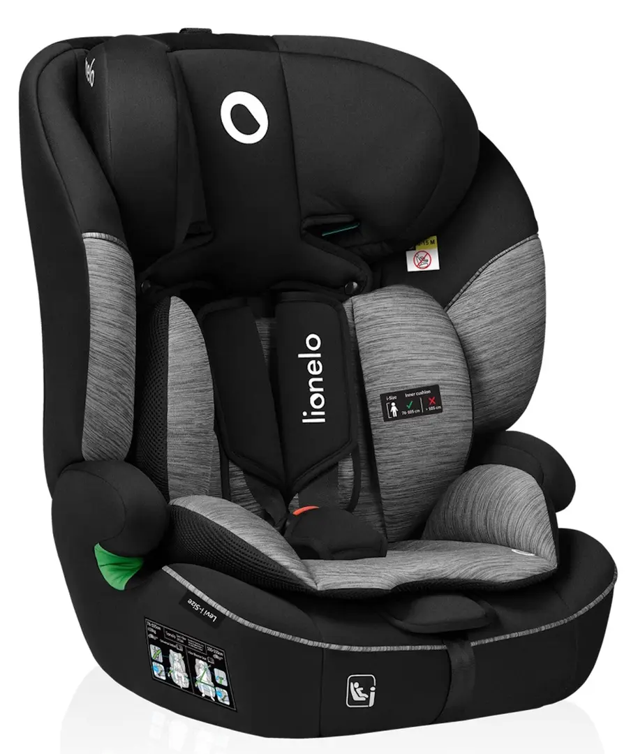 Scaun auto Lionelo Levi i-Size (Black/Grey)