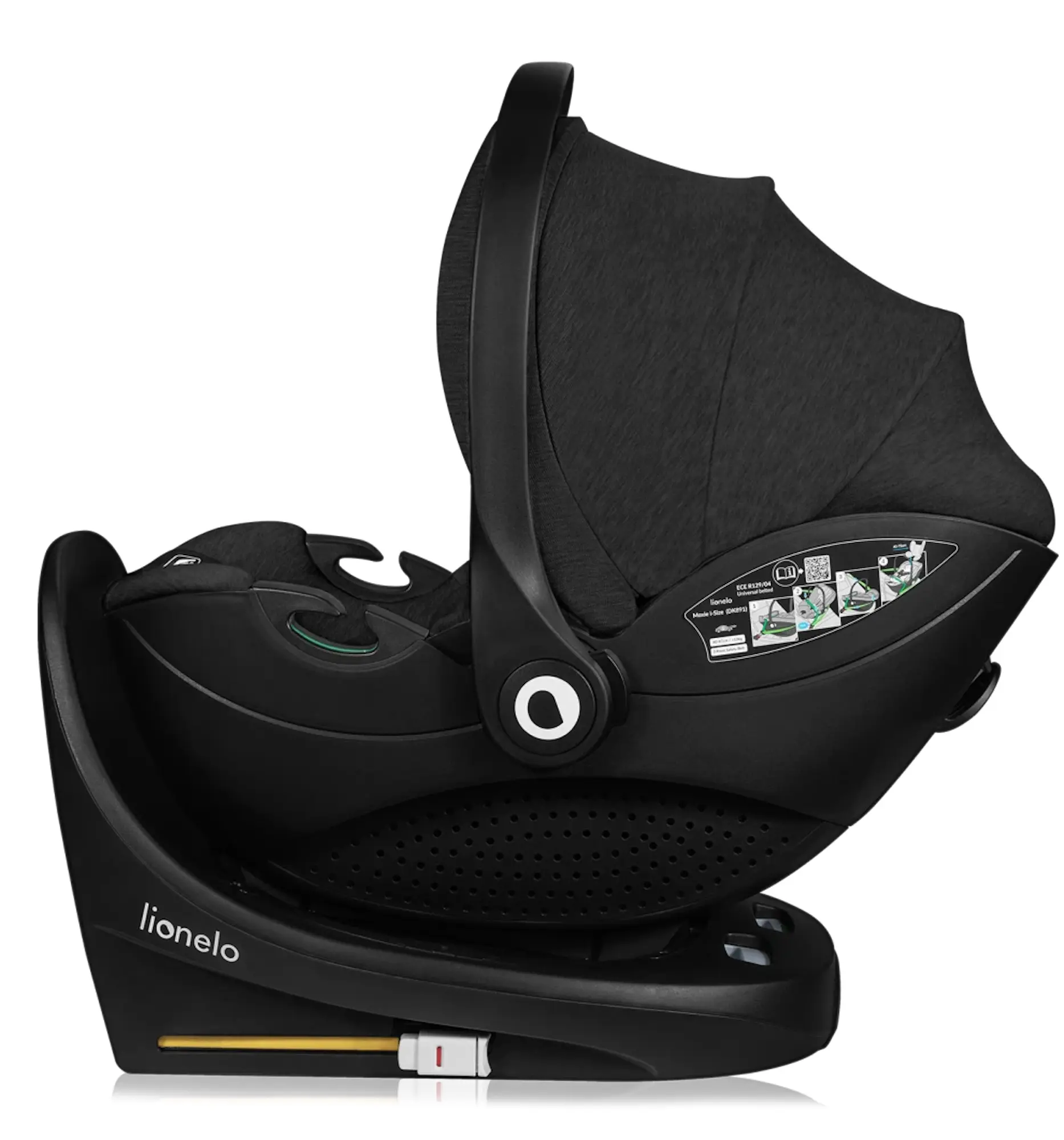 Scaun auto Lionelo Moxie i-Size Set (Black Carbon)