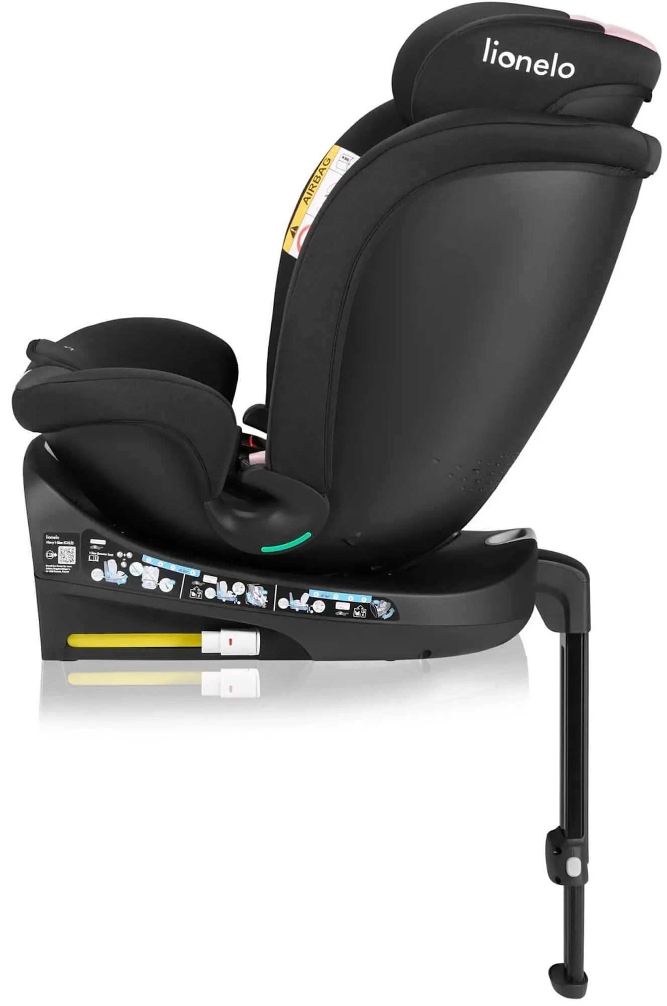 Автокресло Lionelo Navy i-Size (Black/Pink) - 4