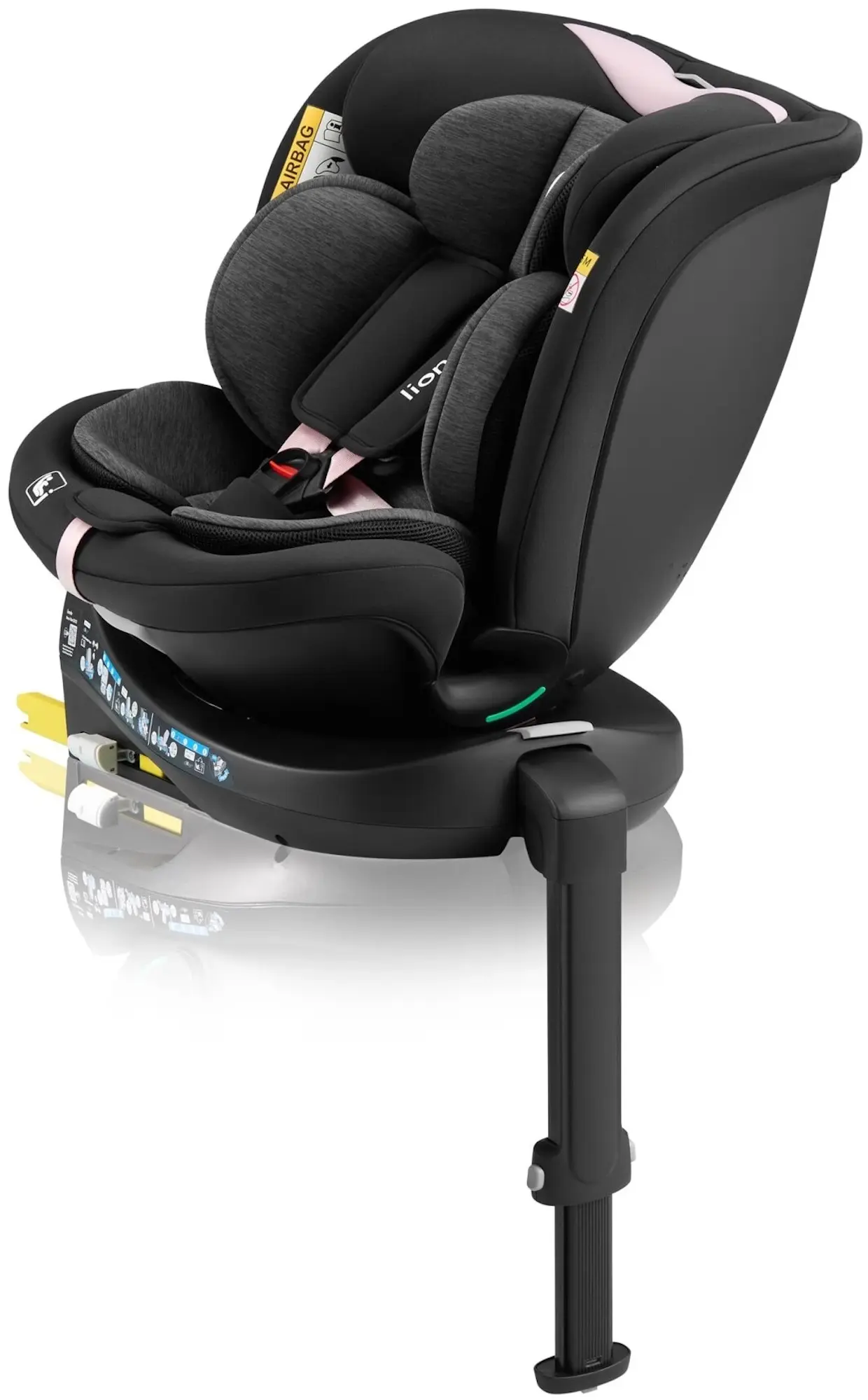 Автокресло Lionelo Navy i-Size (Black/Pink) - 5