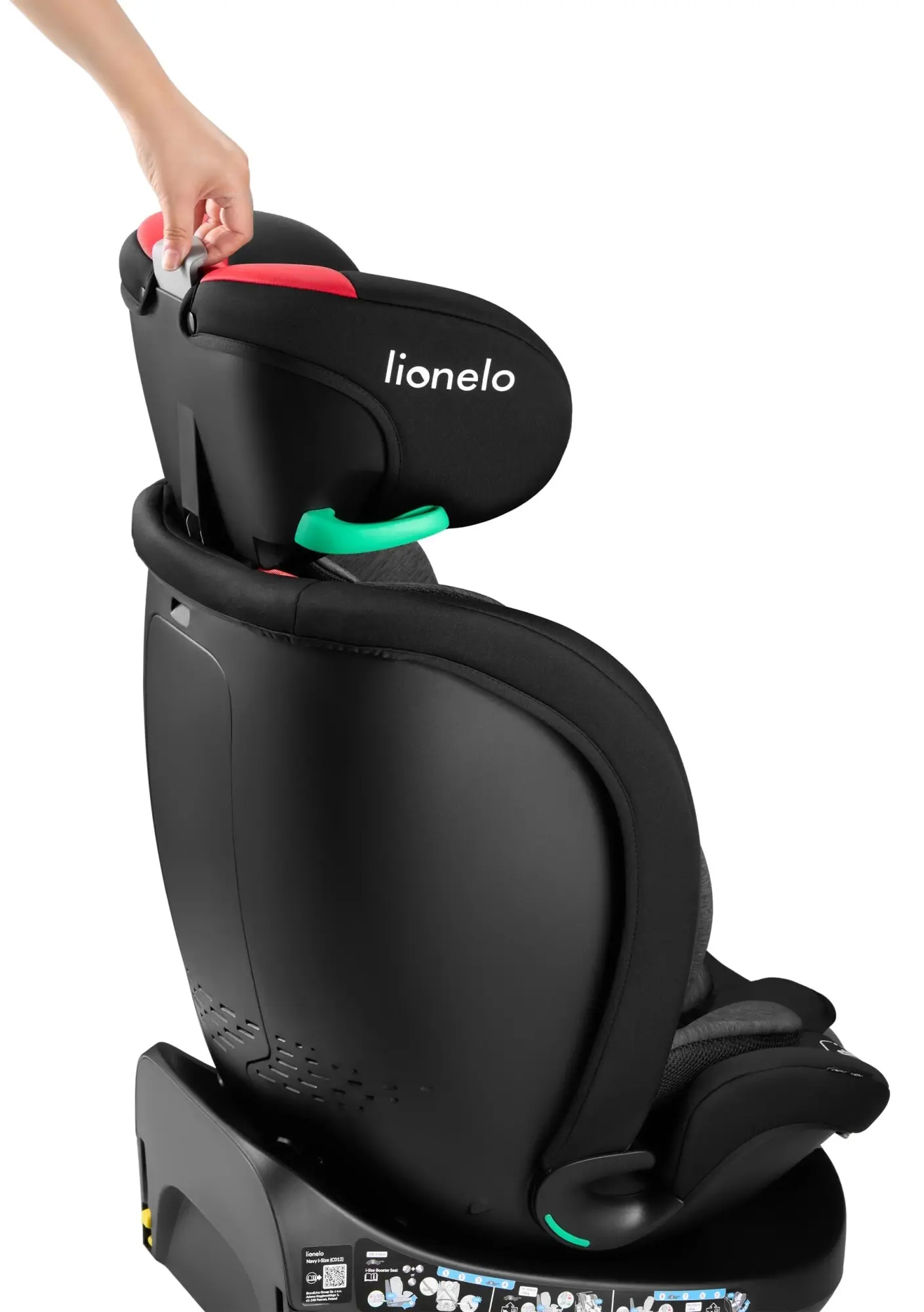 Автокресло Lionelo Navy i-Size (Black/Red) - 7