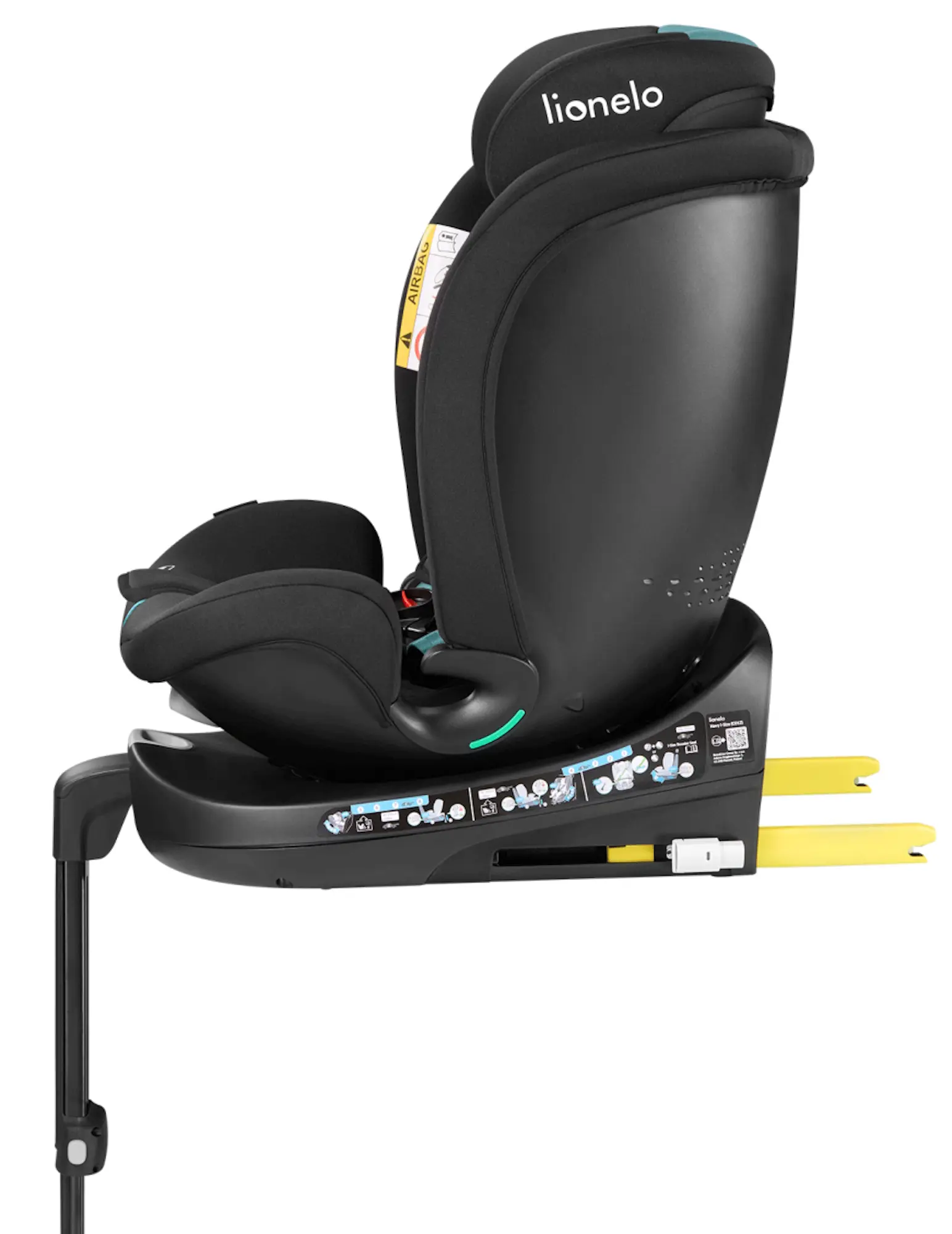 Автокресло Lionelo Navy i-Size (Black/Turquoise) - 6