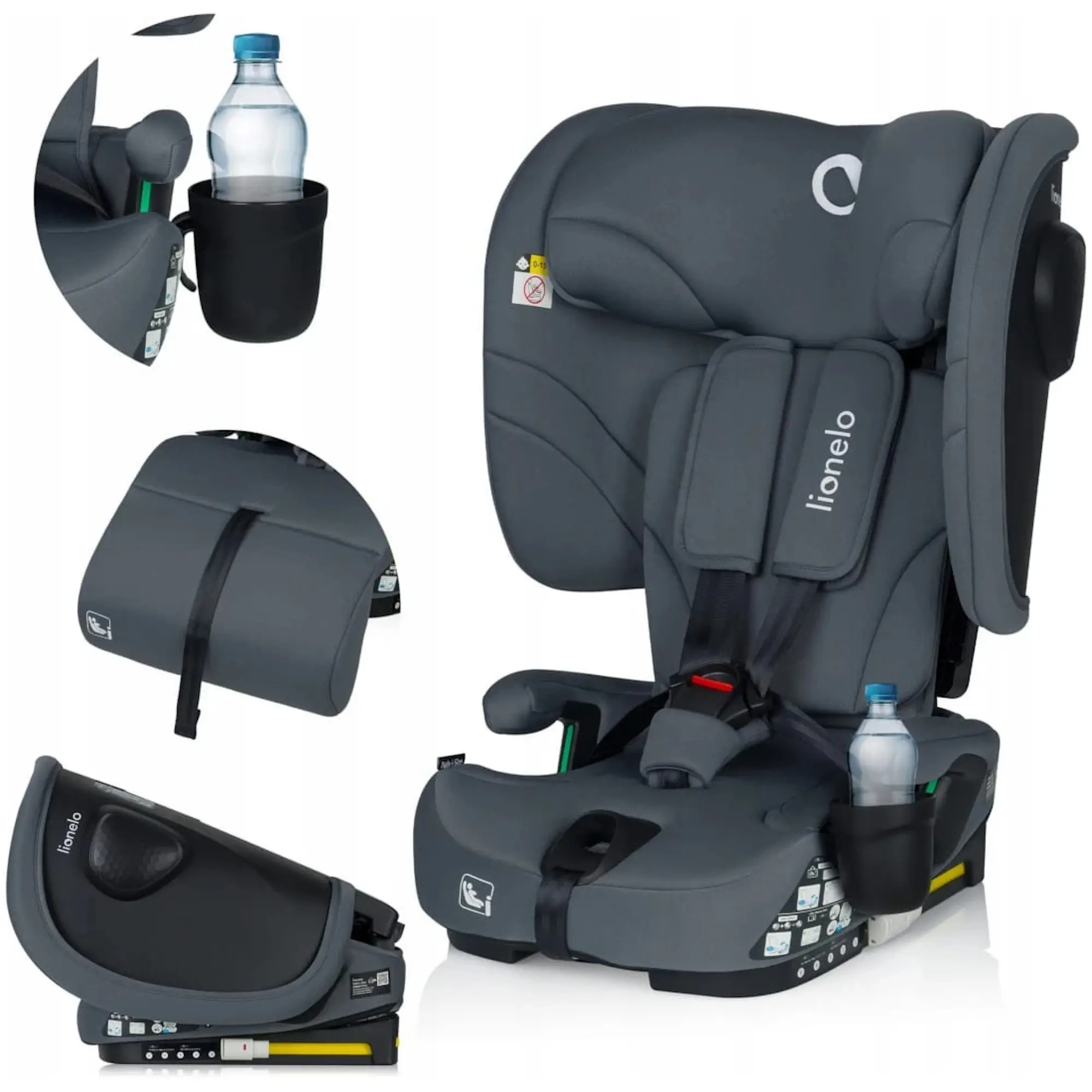 Scaun auto Lionelo Nelly i-Size Isofix (Grey Graphite)