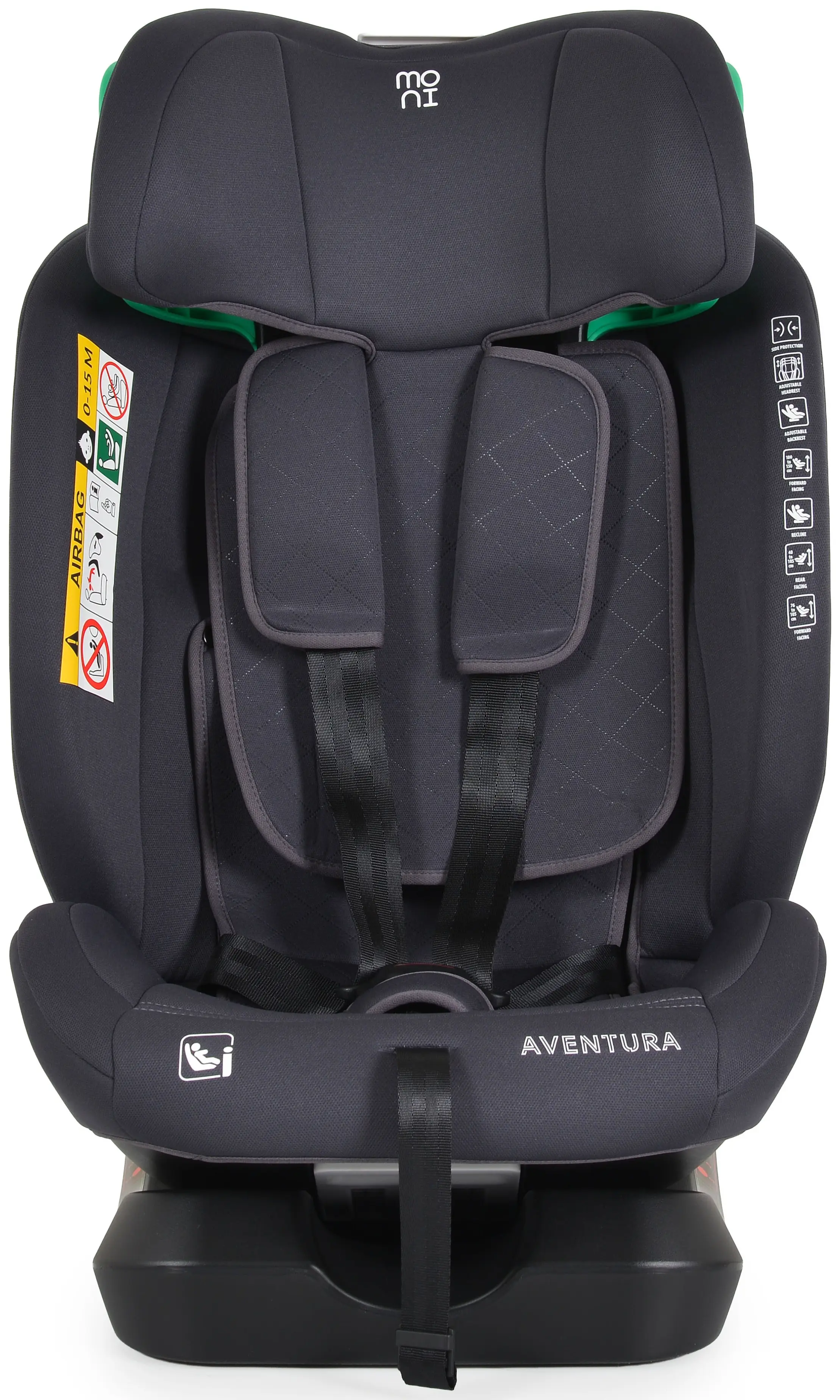 Scaun auto Moni Aventura (Grey) - 3