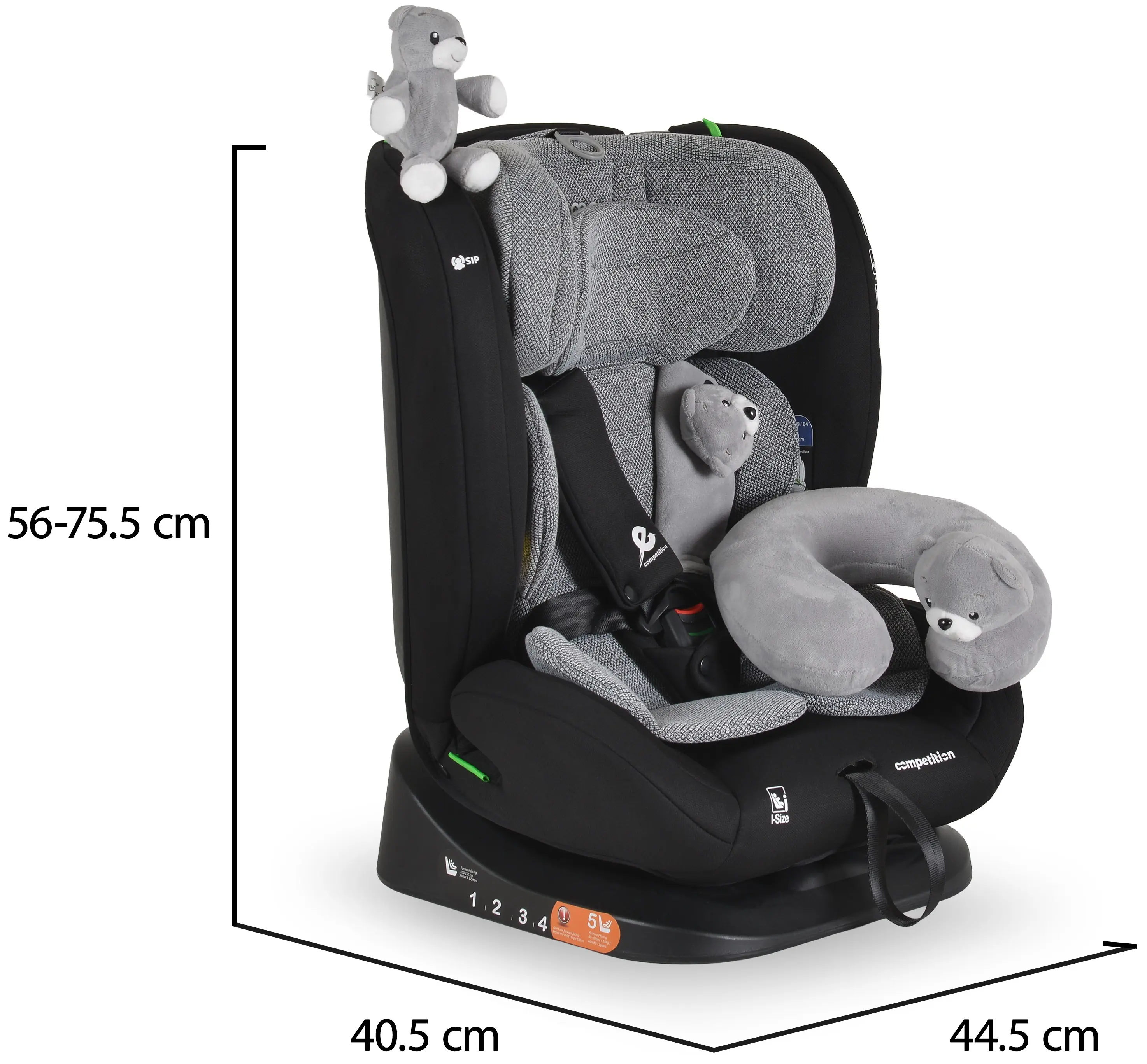 Scaun auto Moni Competition (Space Grey) - 11