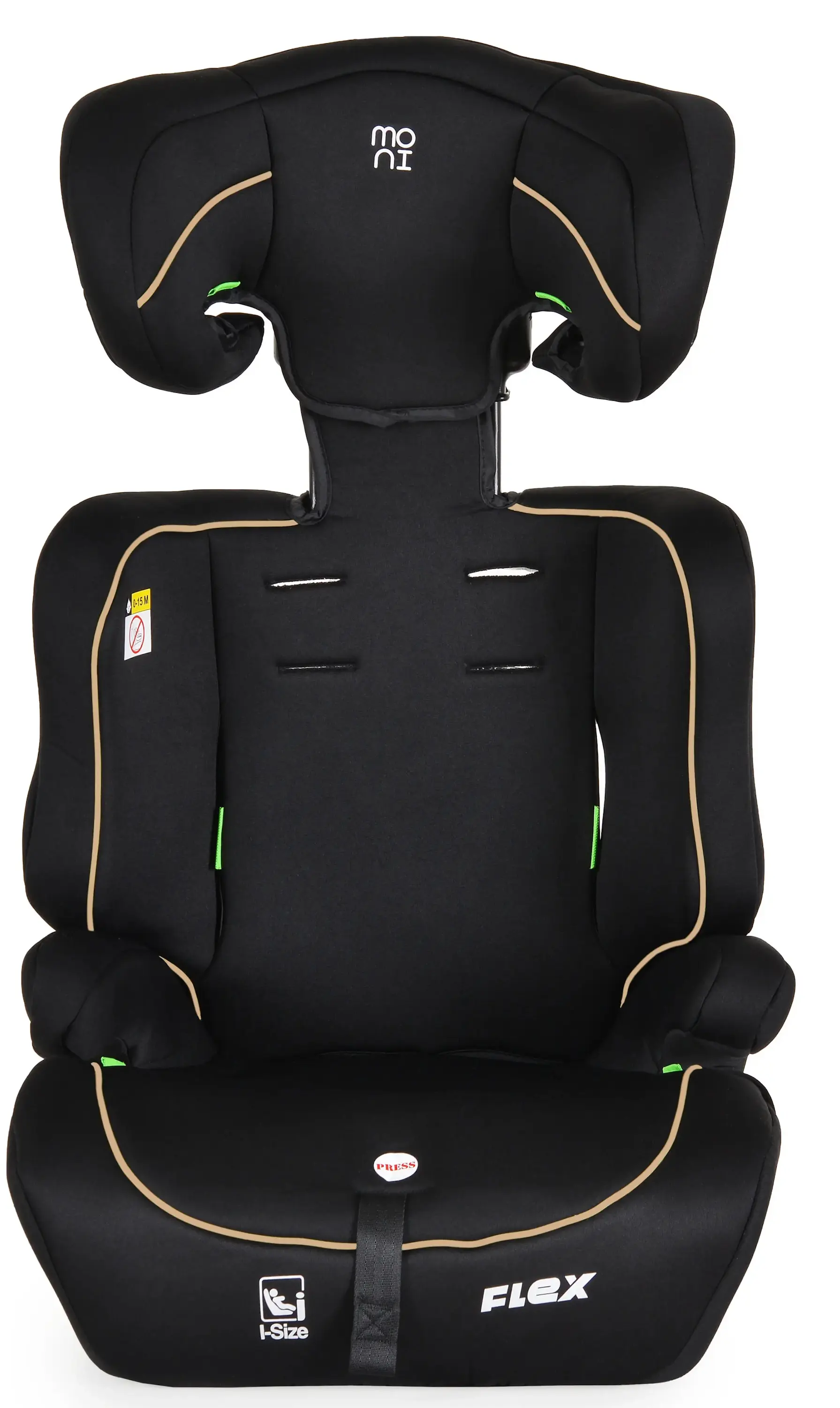 Scaun auto Moni Flex i-Size (Black/Beige)